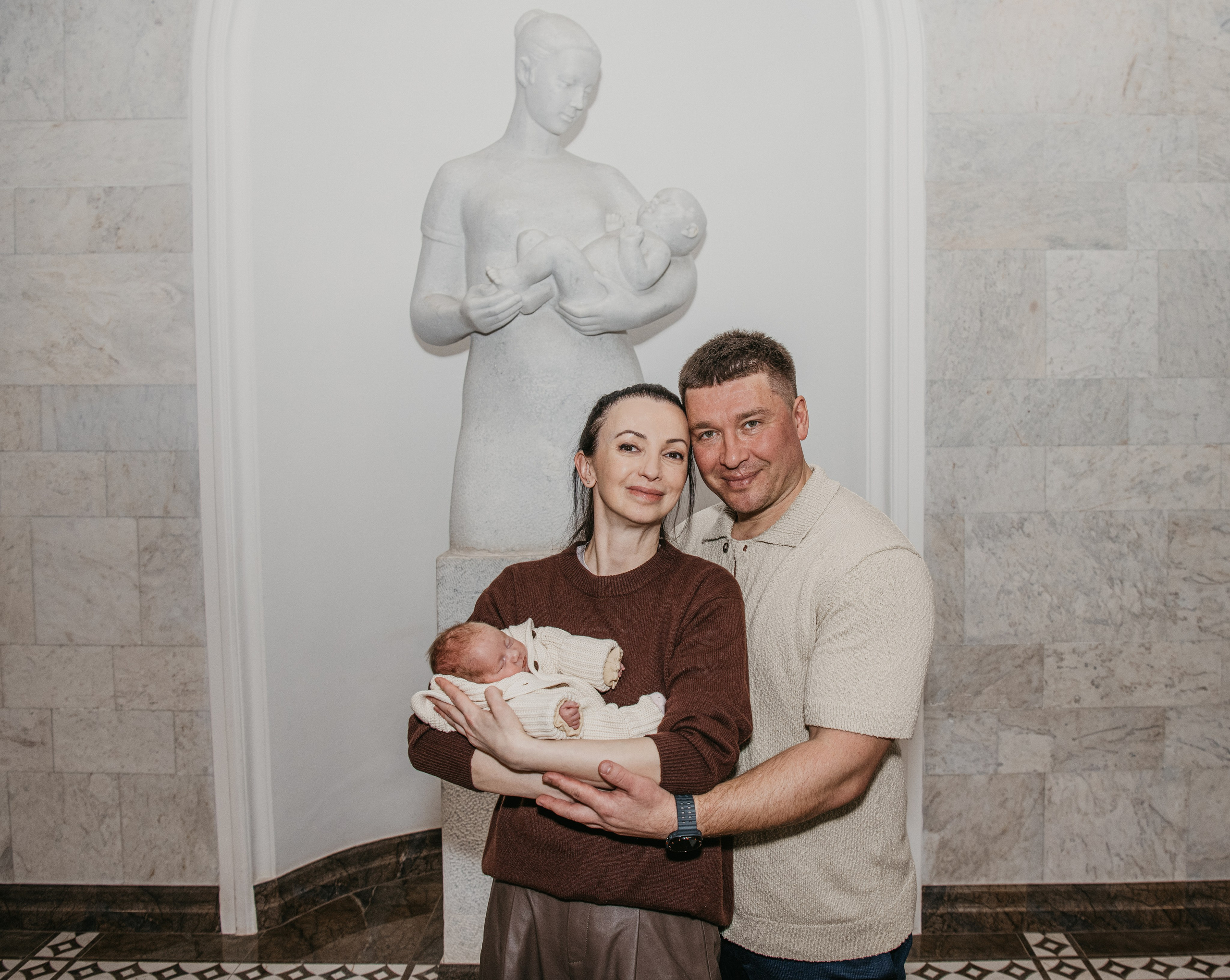 Выписка Екатерины. Снегиревка. Фотограф на выписку из роддома в Москве и МО