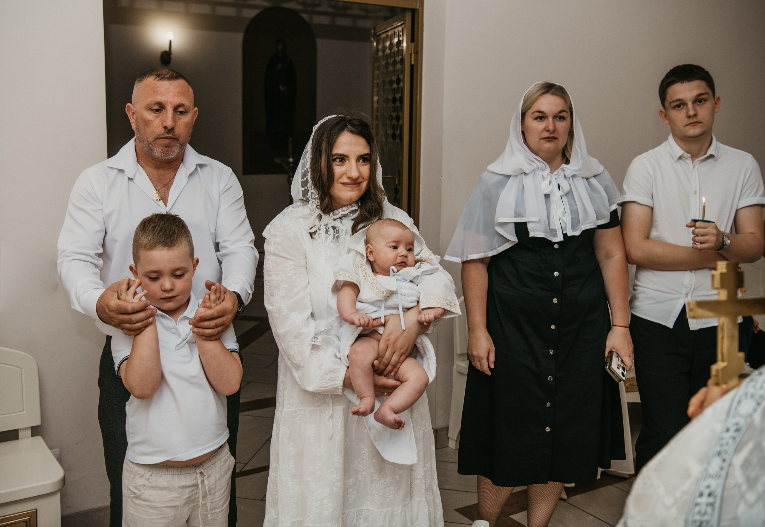 Крещение Евгения. Фотограф на выписку из роддома в Москве и МО