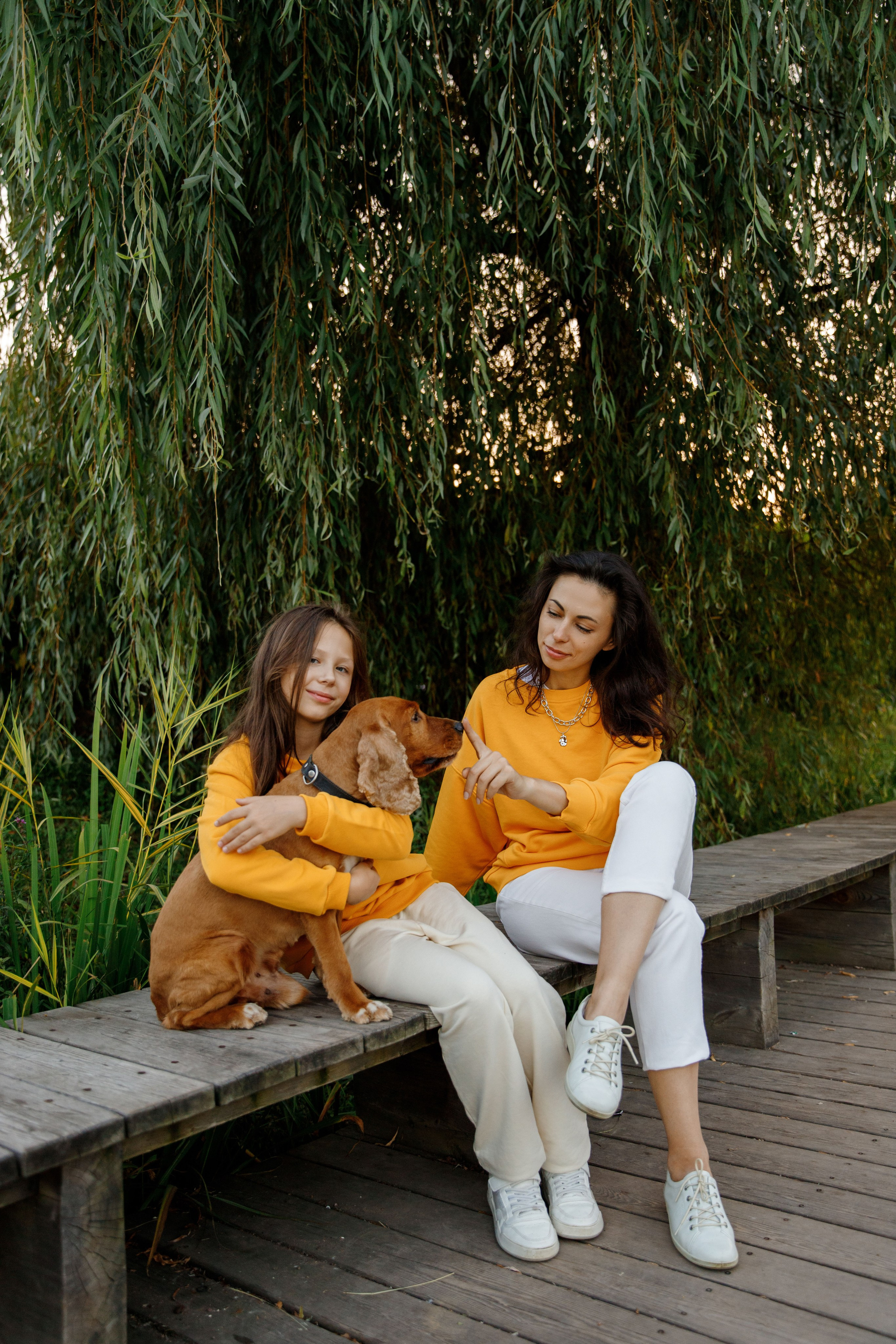 Фотосессия мамы с дочкой в парке Мещерский. Фотограф Александра Сыщенко