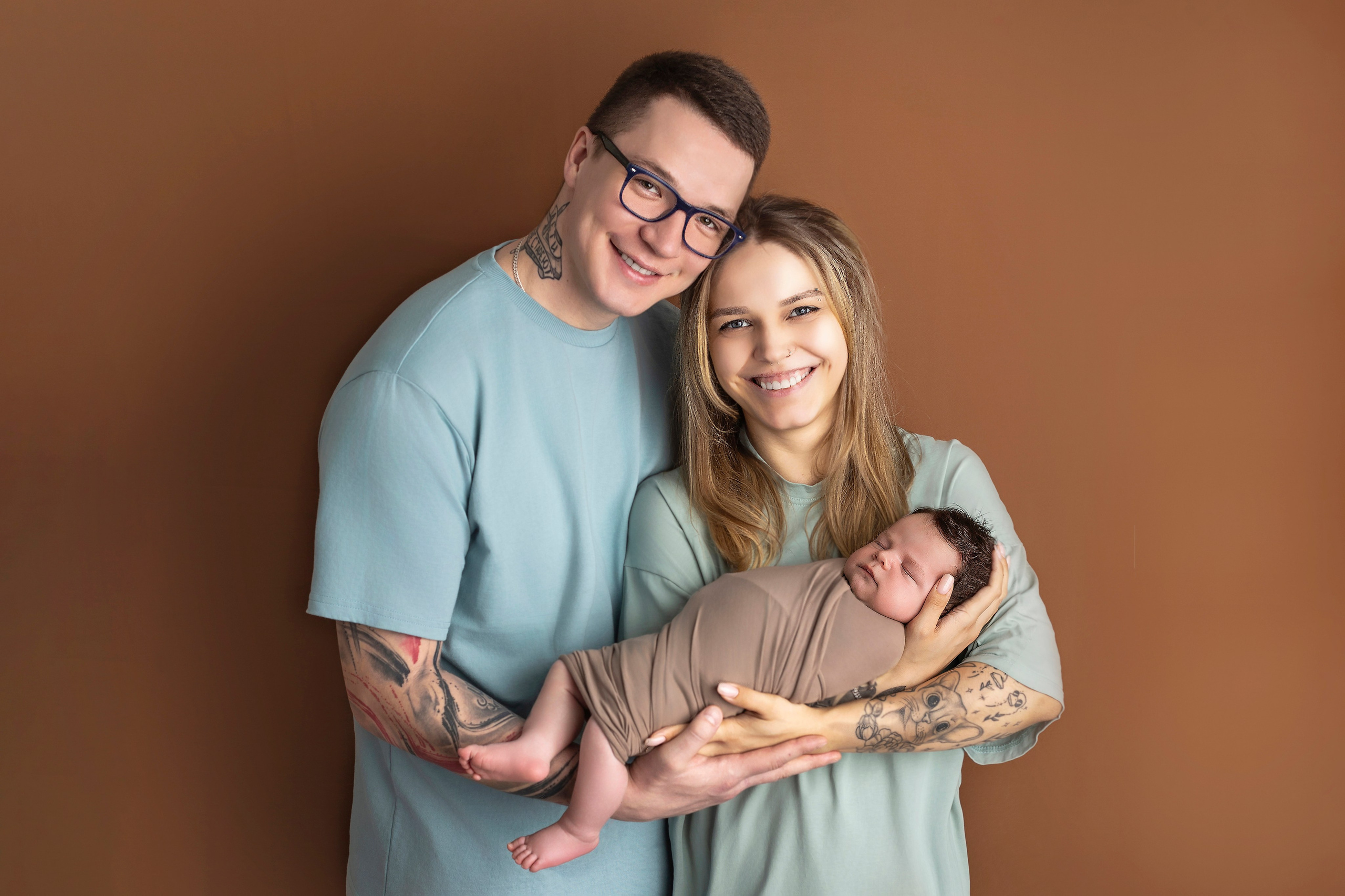 Фото с родителями. Фотограф новорожденных Зеленоград Москва Алёна Черняева