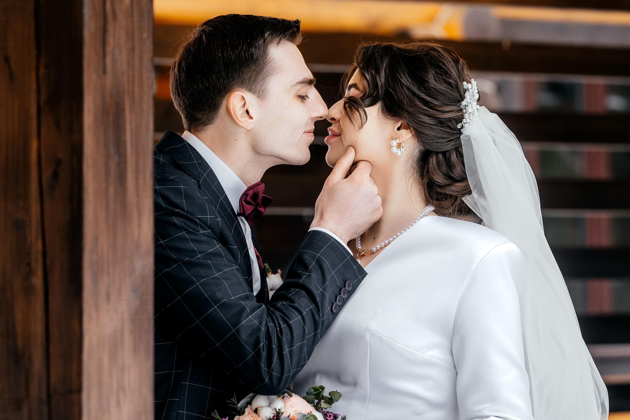 Зимняя свадьба в Загородном клубе «Барин». Свадебный и семейный фотограф Виктория Носачёва. Щелково, Москва и МО