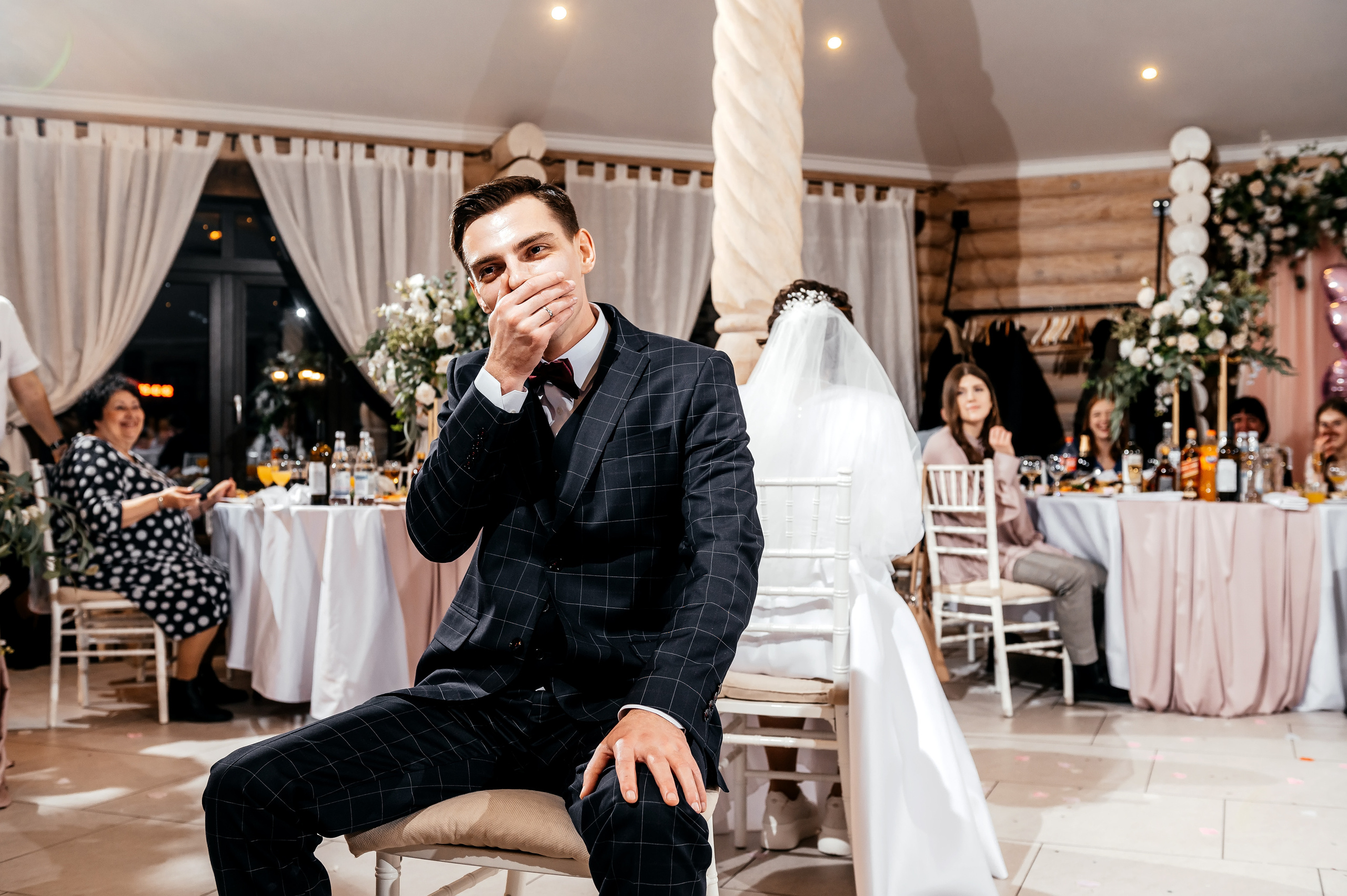 Зимняя свадьба в Загородном клубе «Барин». Свадебный и семейный фотограф Виктория Носачёва. Щелково, Москва и МО