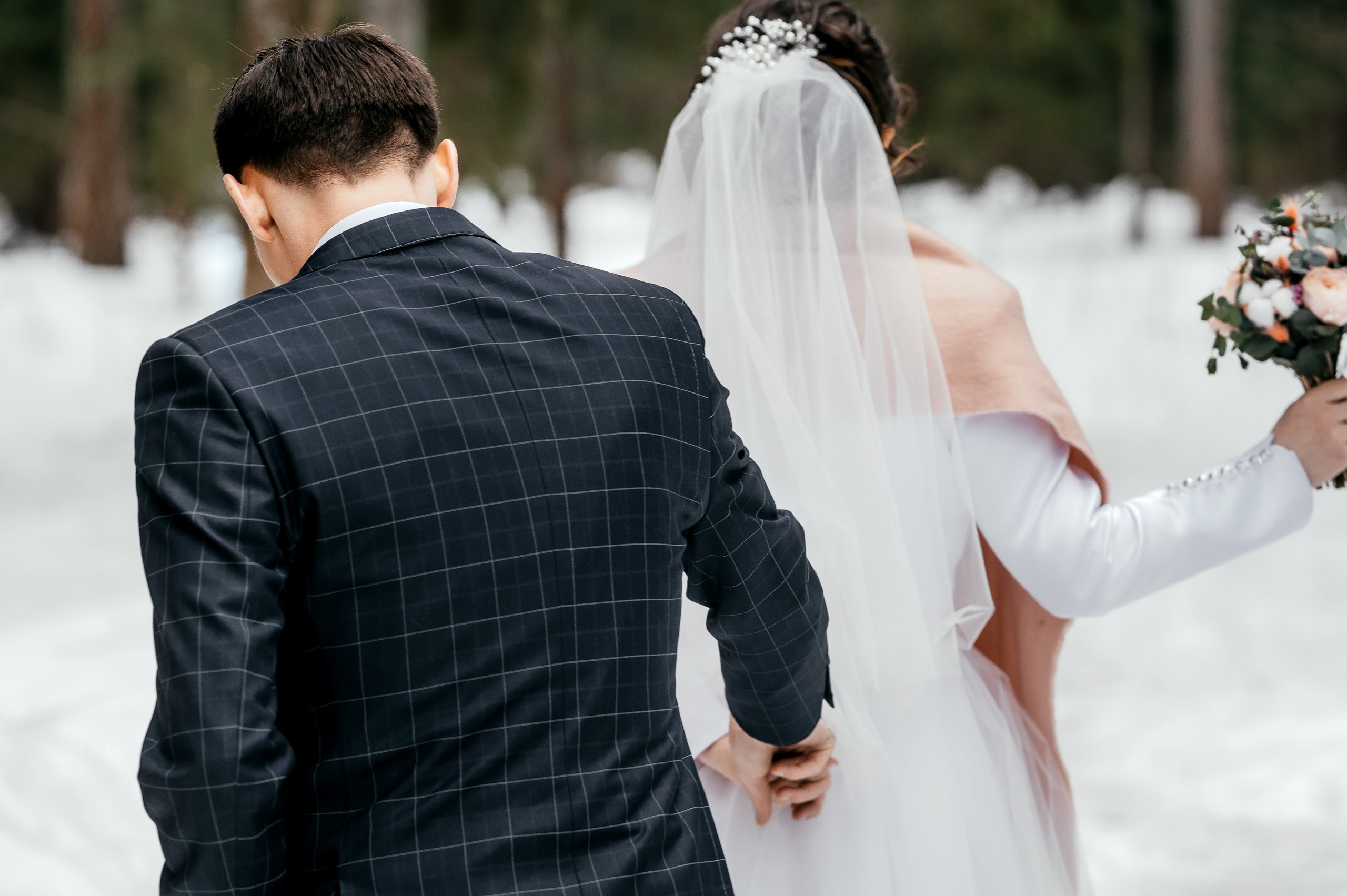 Зимняя свадьба в Загородном клубе «Барин». Свадебный и семейный фотограф Виктория Носачёва. Щелково, Москва и МО