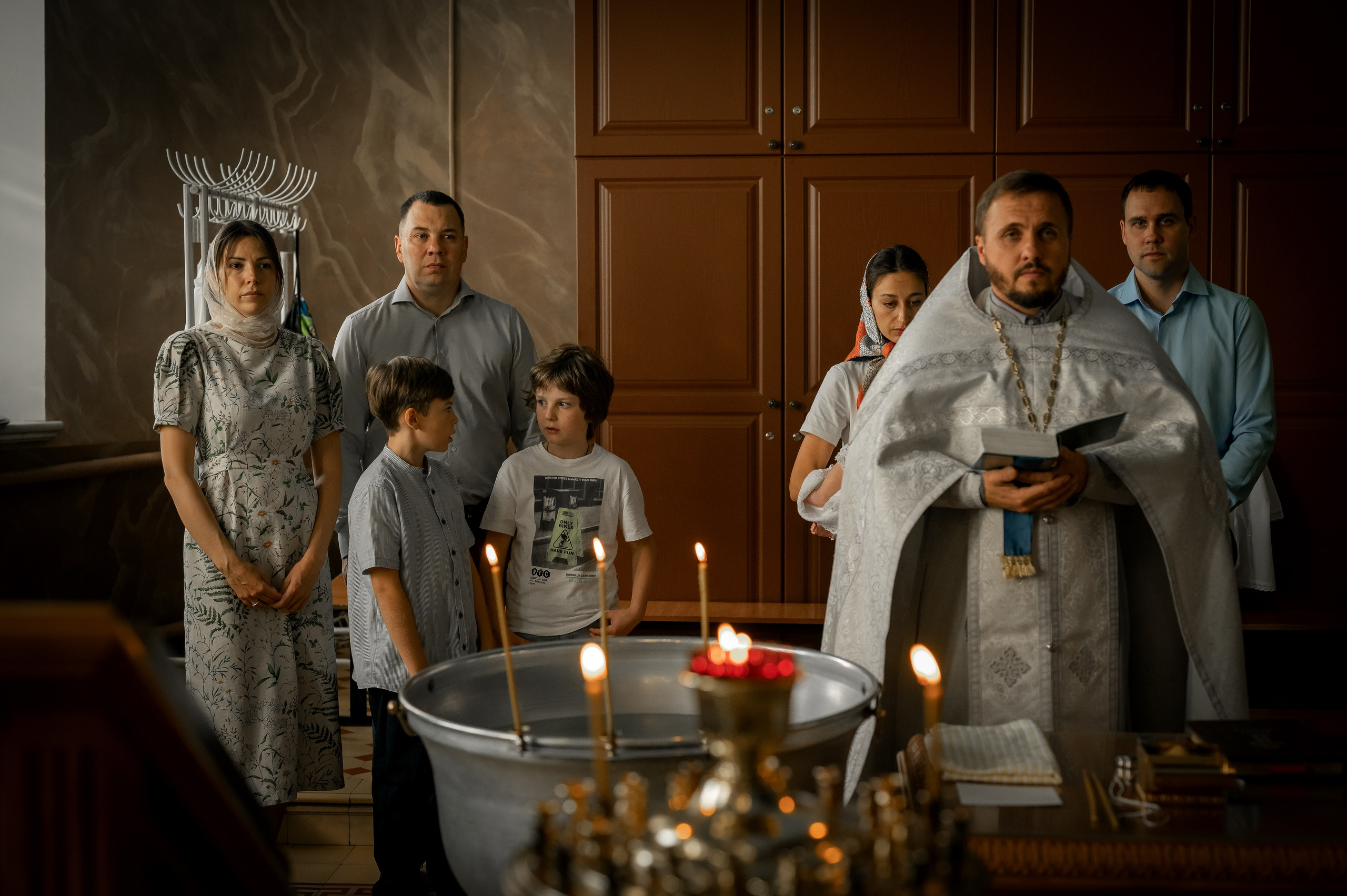 Таинство крещения. Фотограф новорождённых, семейный, школьный в городе Калуге Евгения
