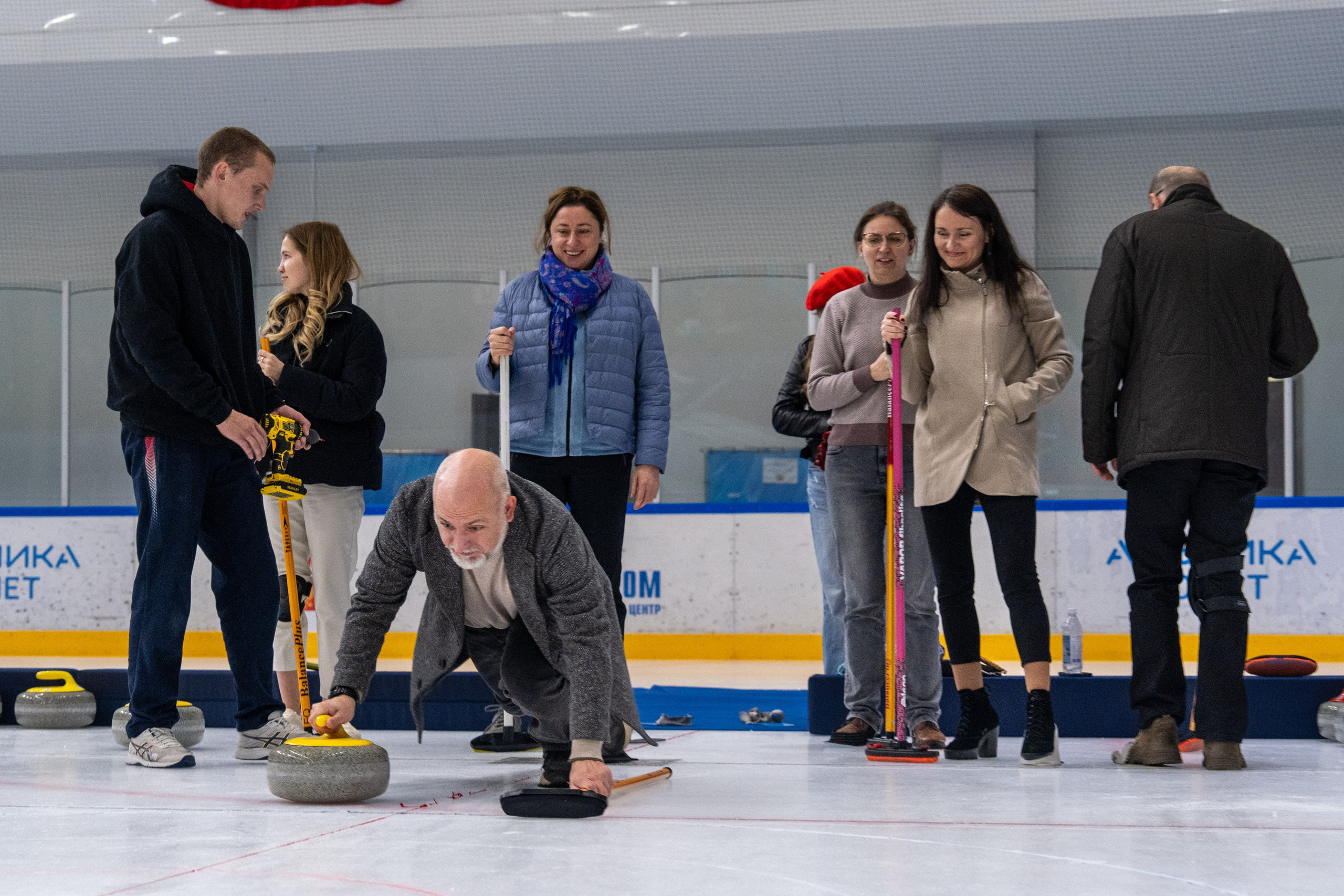 Керлинг для компании Р-Фарм. Репортажный фотограф в Красной Поляне и Сочи Павлюченко Екатерина