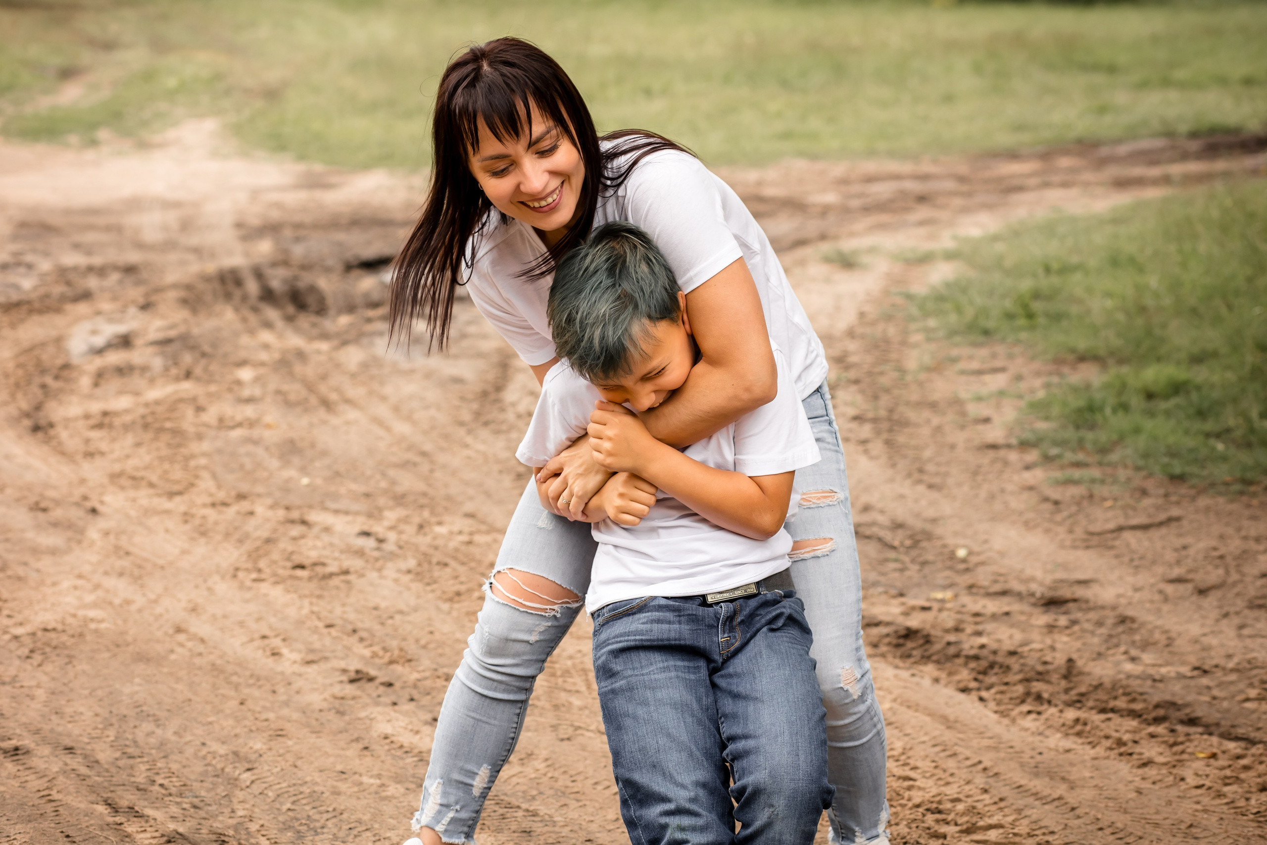 Катя с детками