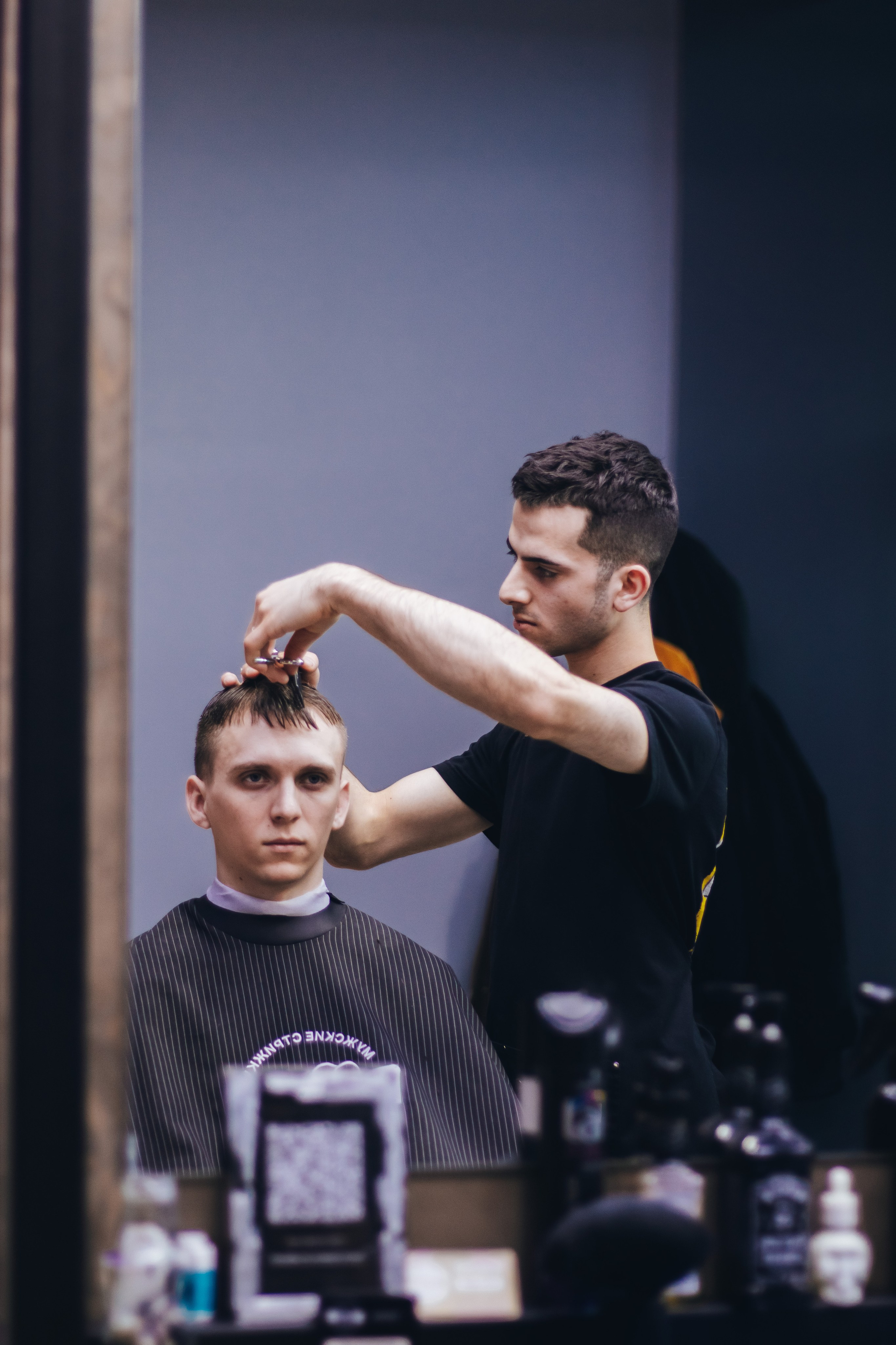 Barbershop Dad. Content shooting. KRIS KRUPINNIKOVA