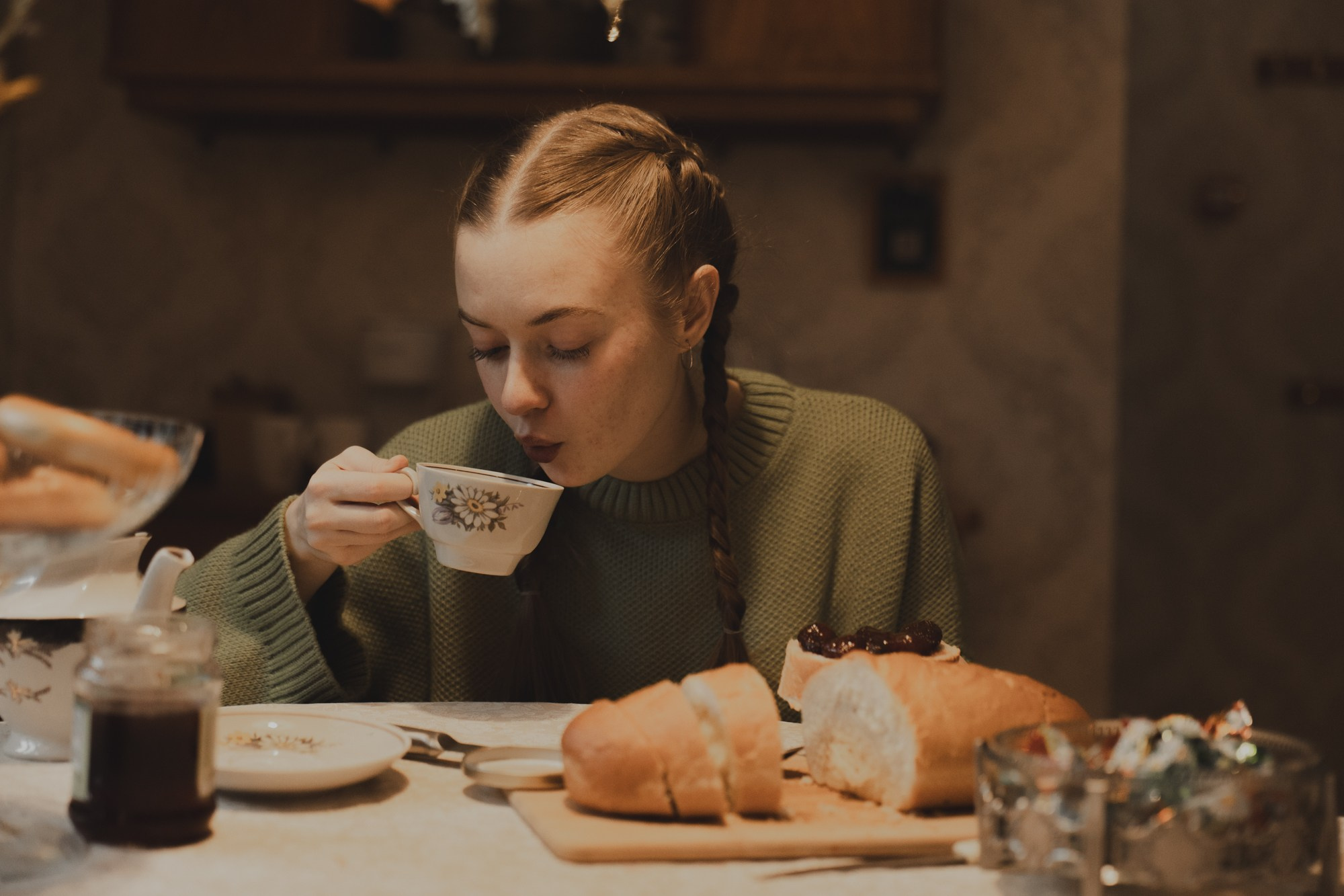 Булочка с вареньем. Фотограф Кощеева Дарья