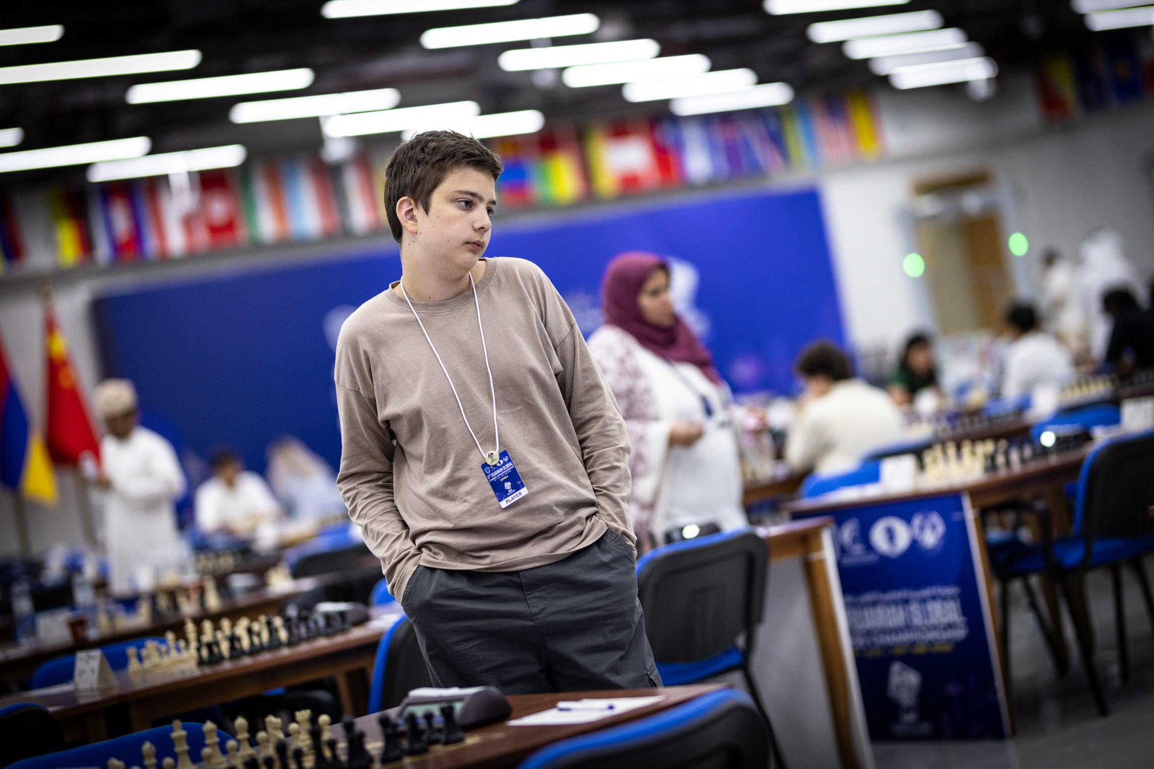 2025.08.25 1st. FUJAIRAH GLOBAL Chess Championship — Round1. Фотограф Анна Штурман (репортажная съёмка любых событий и мероприятий) Anna Shtourman photographer