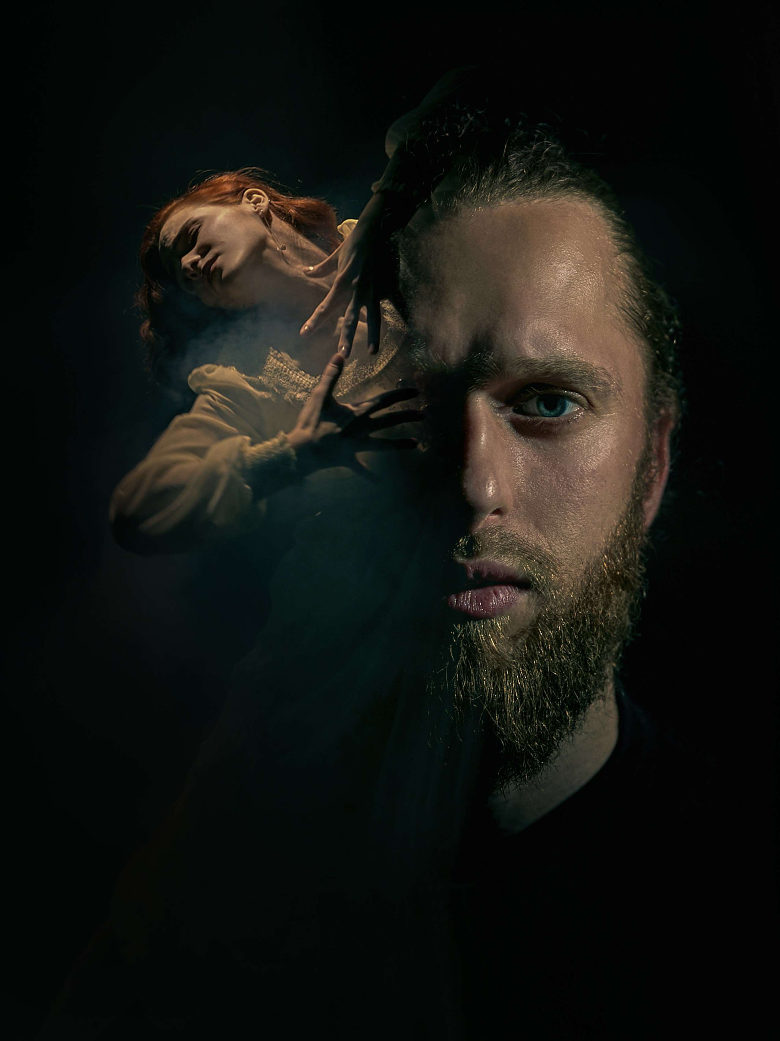 Мультиэкспозиция с парой на тему Рахманинова. Рекламный фотограф Санкт-Петербург Катерина Мишкель