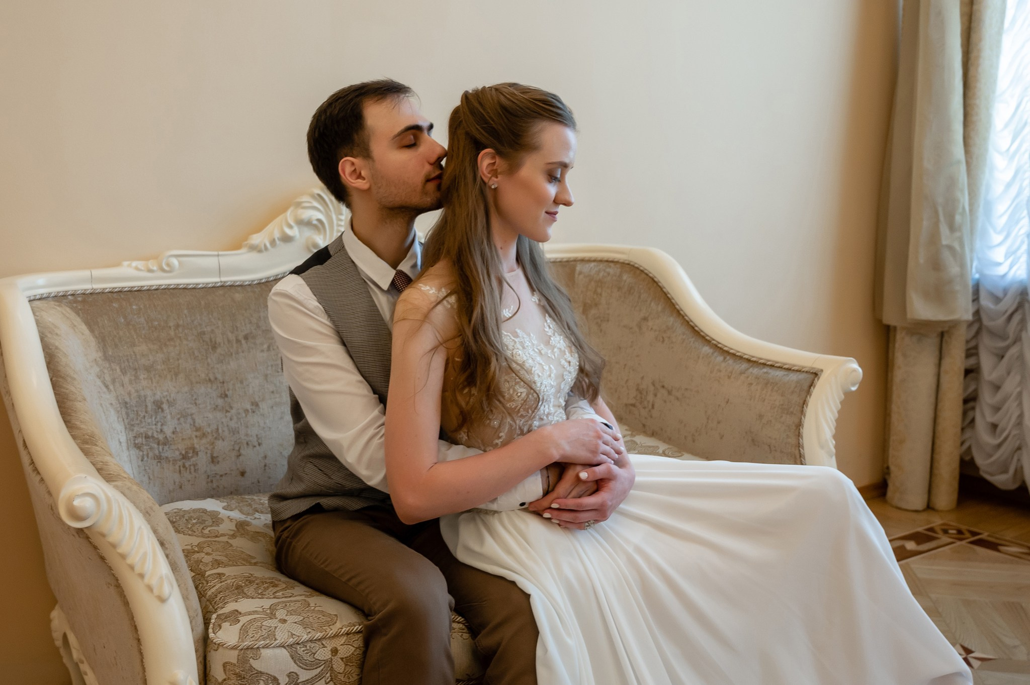 Зеркальный дворик. Свадебный и семейный фотограф из Санкт-Петербурга Климов Анатолий