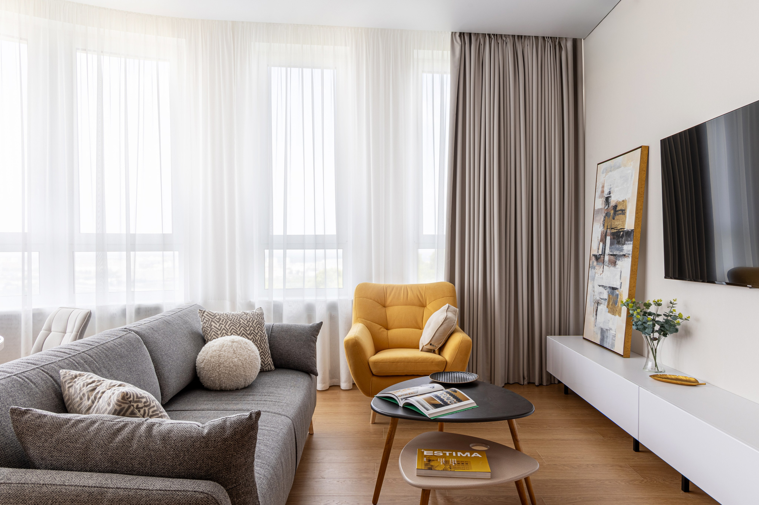 Фотосъемка квартиры в Km Residence Prime. Интерьерный фотограф в Нижнем Новгороде и Москве Владимир Гудков