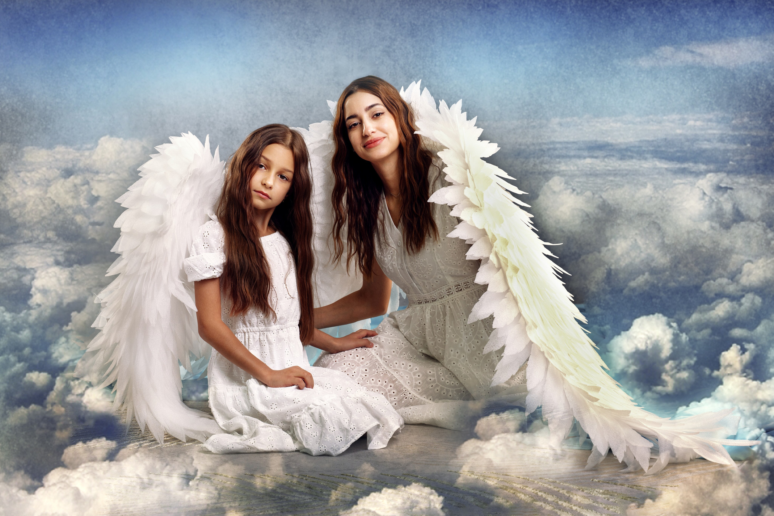 Ангельская сьемка (мама-дочь). Главная