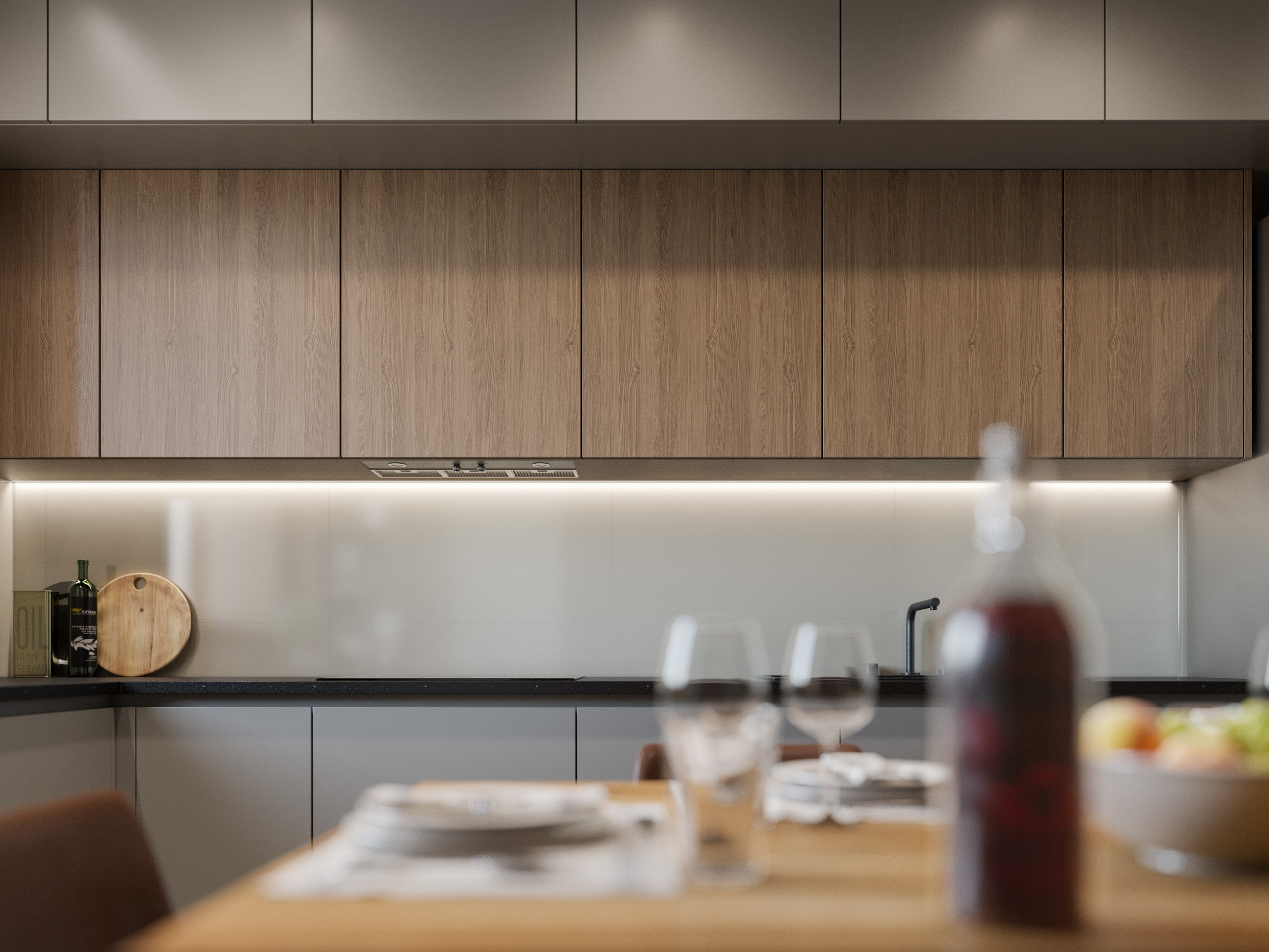 3D визуализация маленькой квартиры в современном стиле | Рендер интерьера. Визуализатор интерьера в Москве | Брагин Кирилл