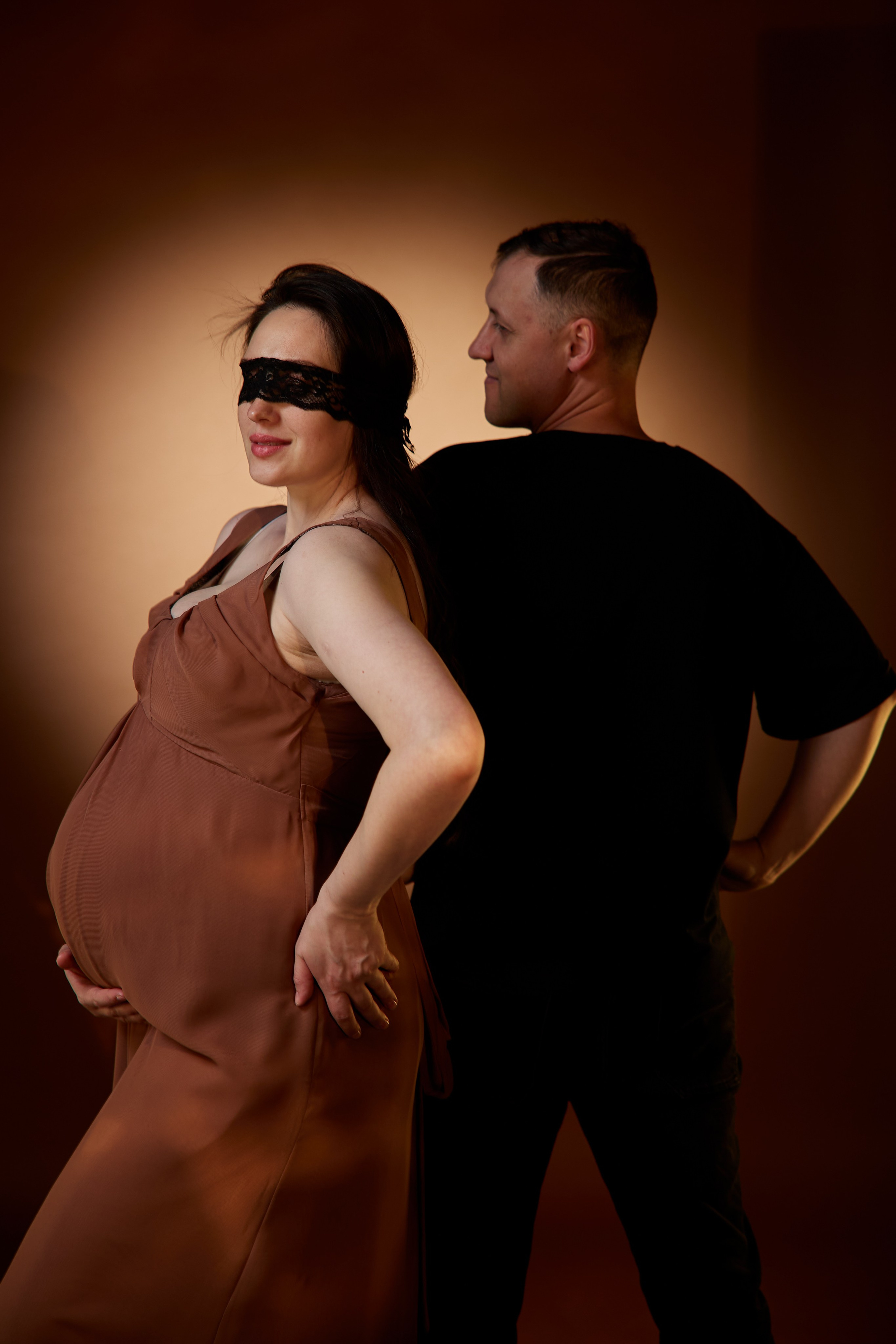 Первые кадры в день съёмки беременной Насти