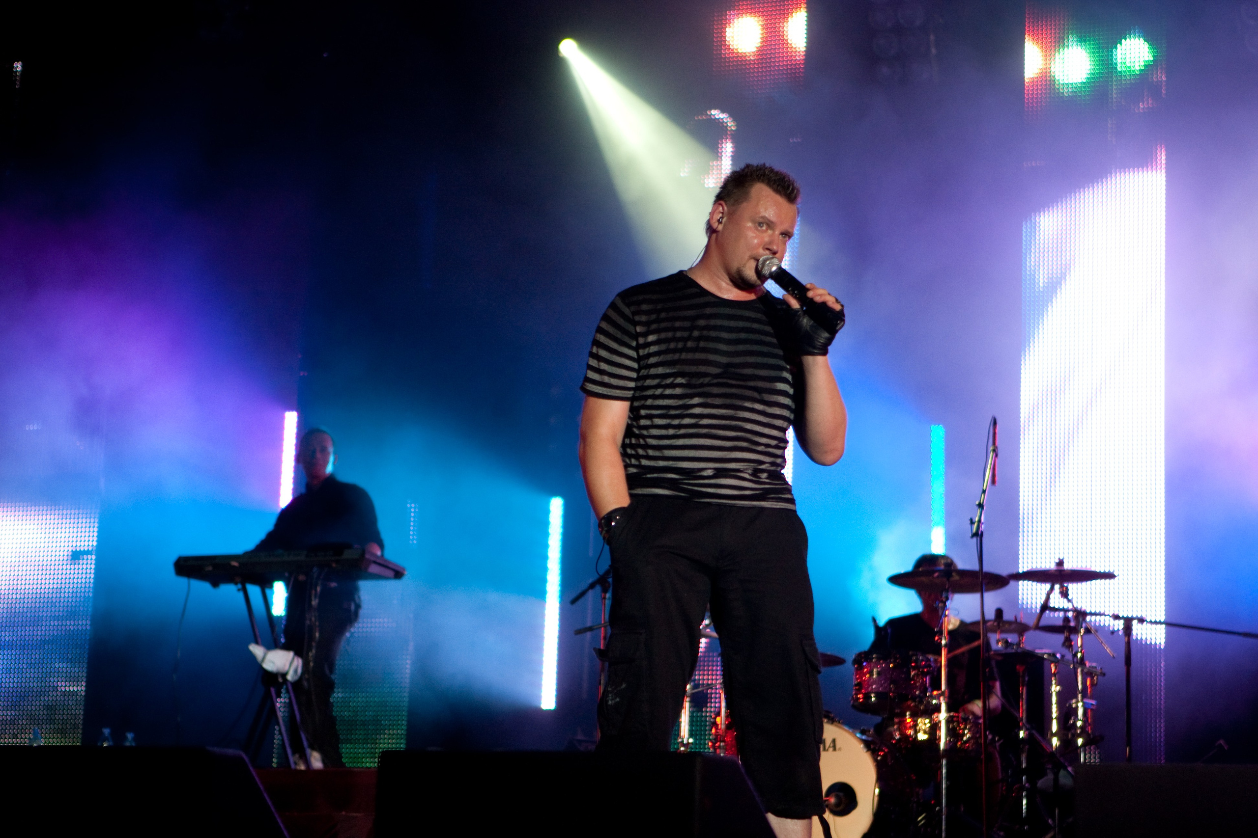 Андрей Князев во время выступления группы Король и Шут в Зеленом театре 31 июля 2009 года