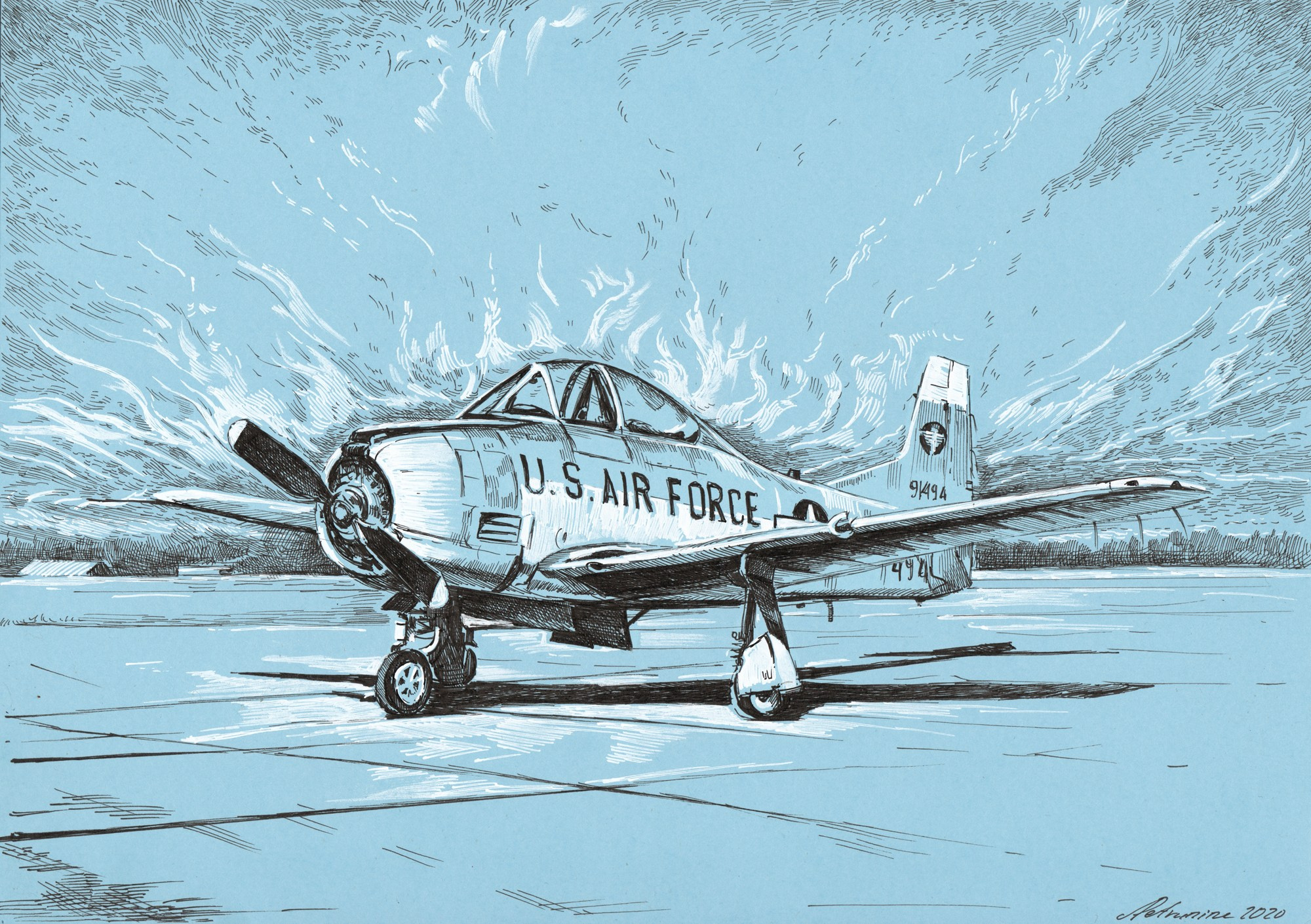 Авиация. Художник Александр Петрунин