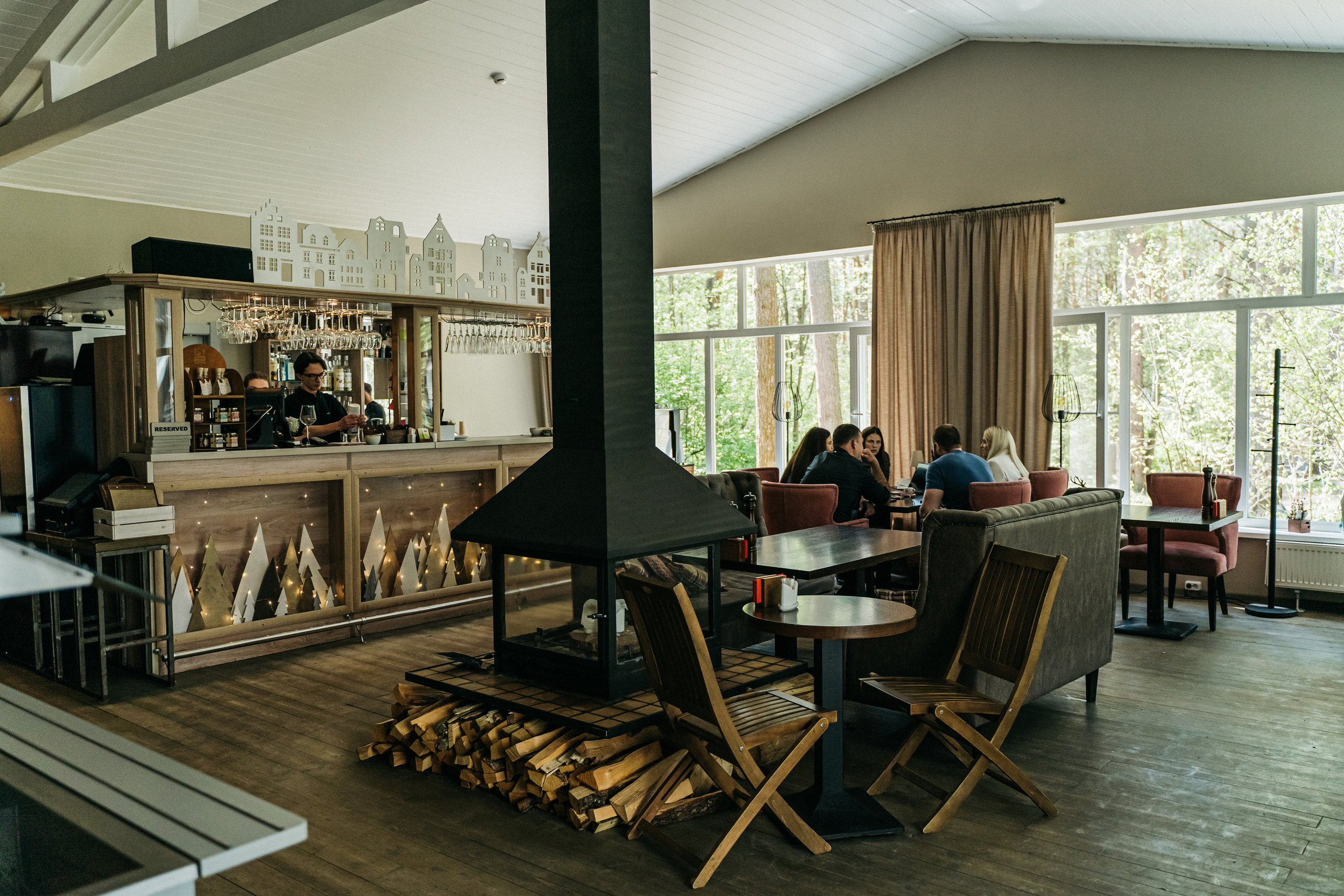 Атмосфера в Pineriver (зима/лето). Фото и видео для бизнеса Обнинск, Калуга, Москва