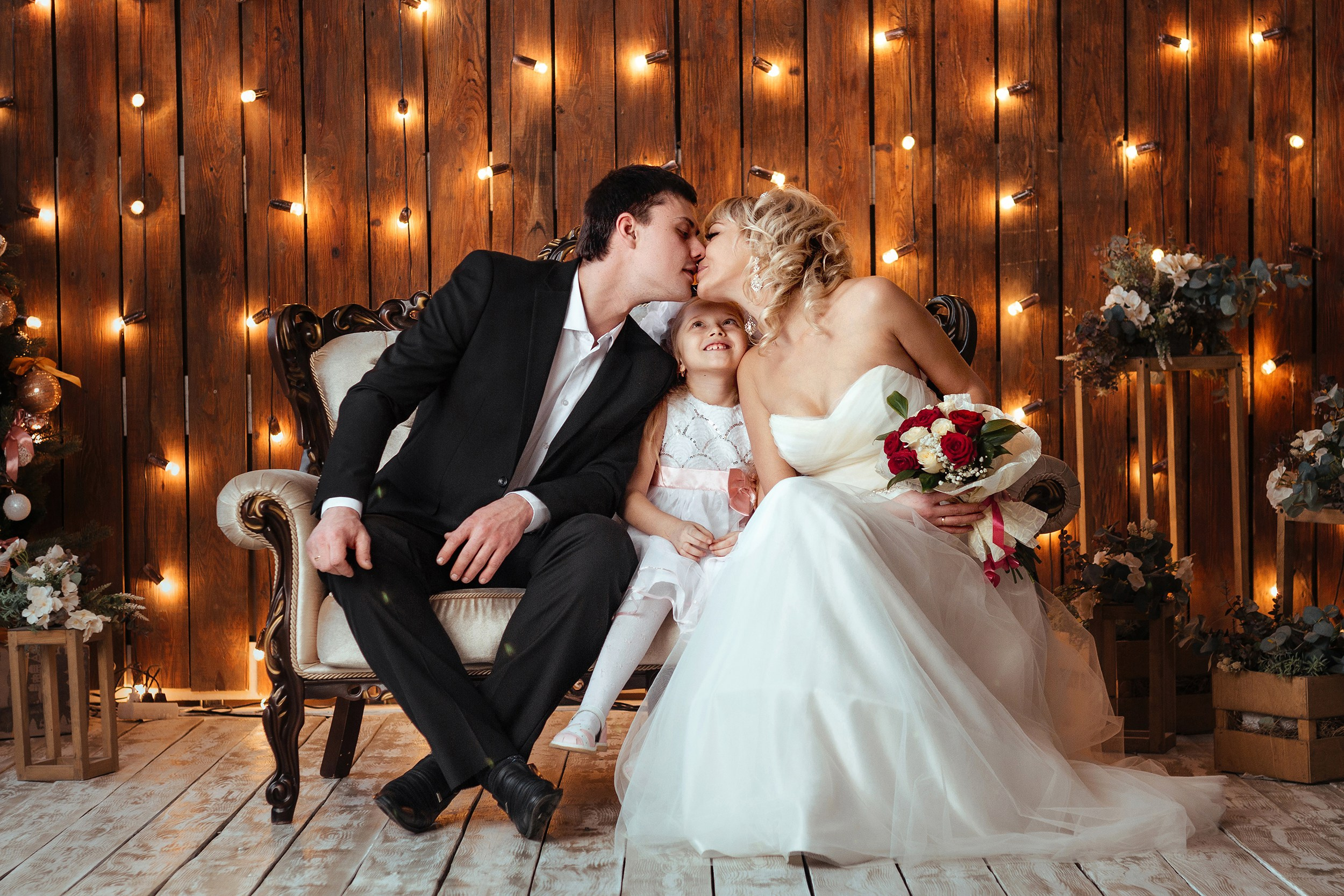 Свадебная фотосессия в студии. Фотограф Павел Герасименко