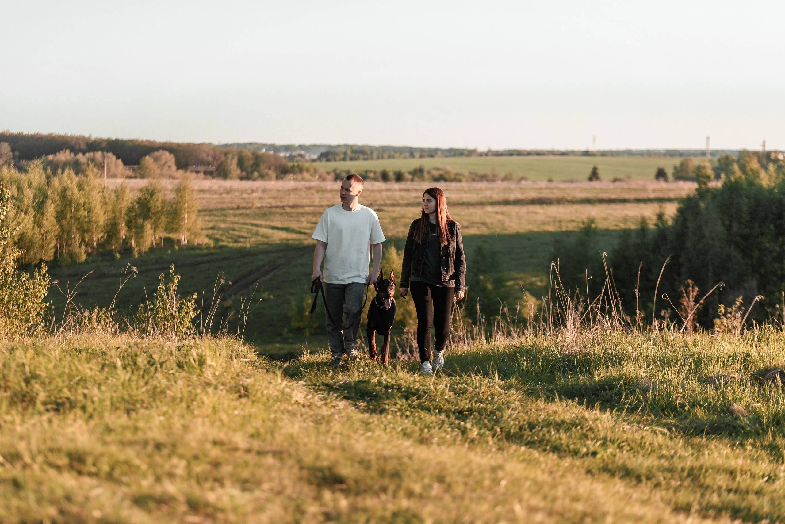 Юля, Андрей и Арес. Фотограф-анималист Анастасия Парфенова|Екатеринбург