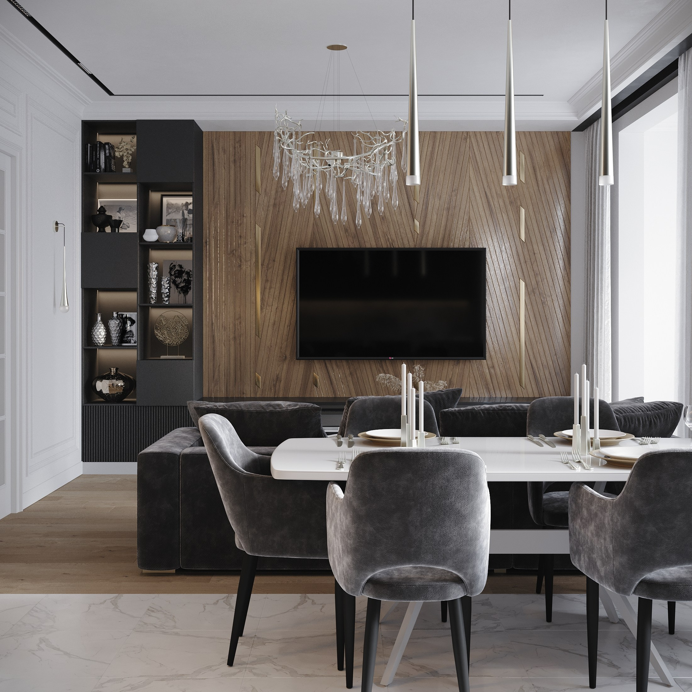 Визуализация квартиры для девушки-фотографа. Студия 3d визуализации Arcviz