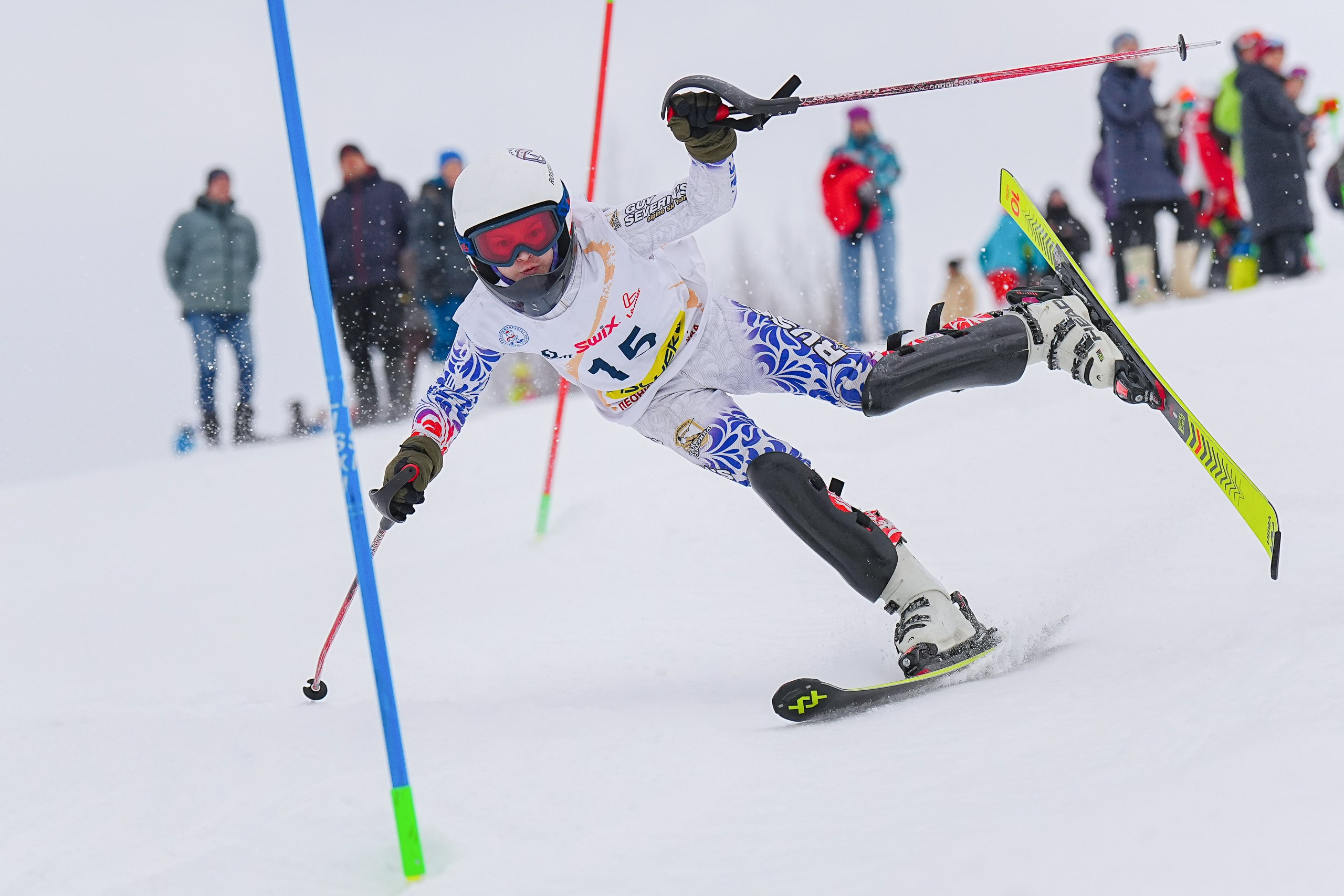 SL (Slalom) - Слалом. Соревнования по горнолыжному спорту. Московская область, Шуколово