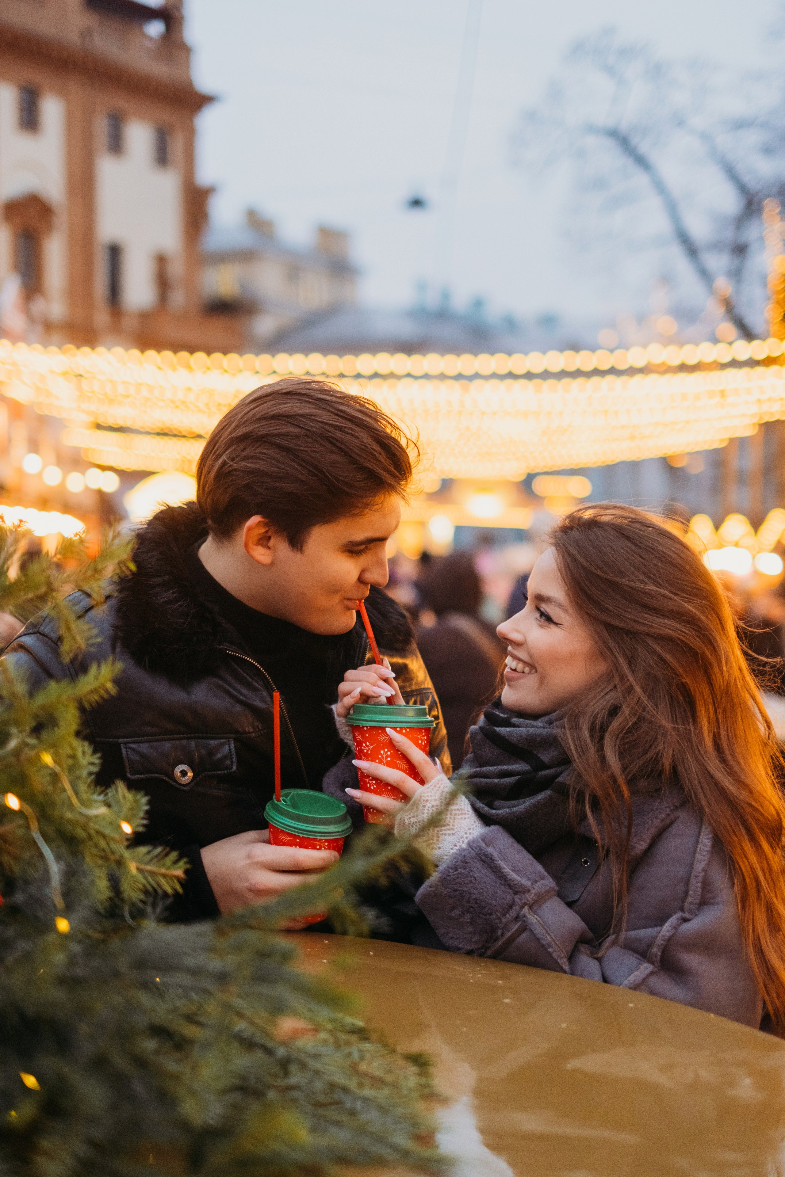 Аня и Даня: новогодняя прогулка. Семейный и детский фотограф в Санкт-Петербурге