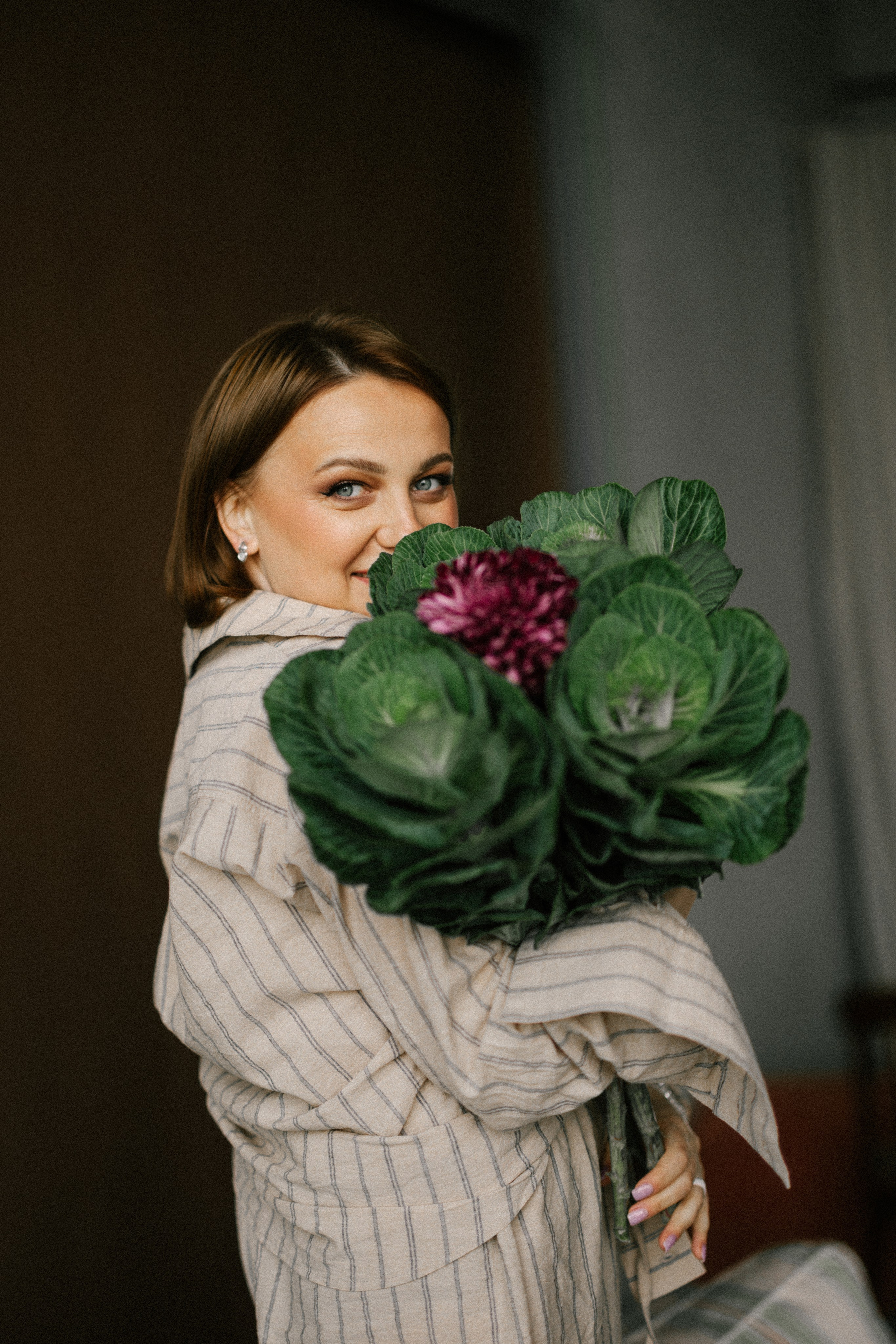 Букет из капусты. Свадебный и портретный фотограф — Мария Костина