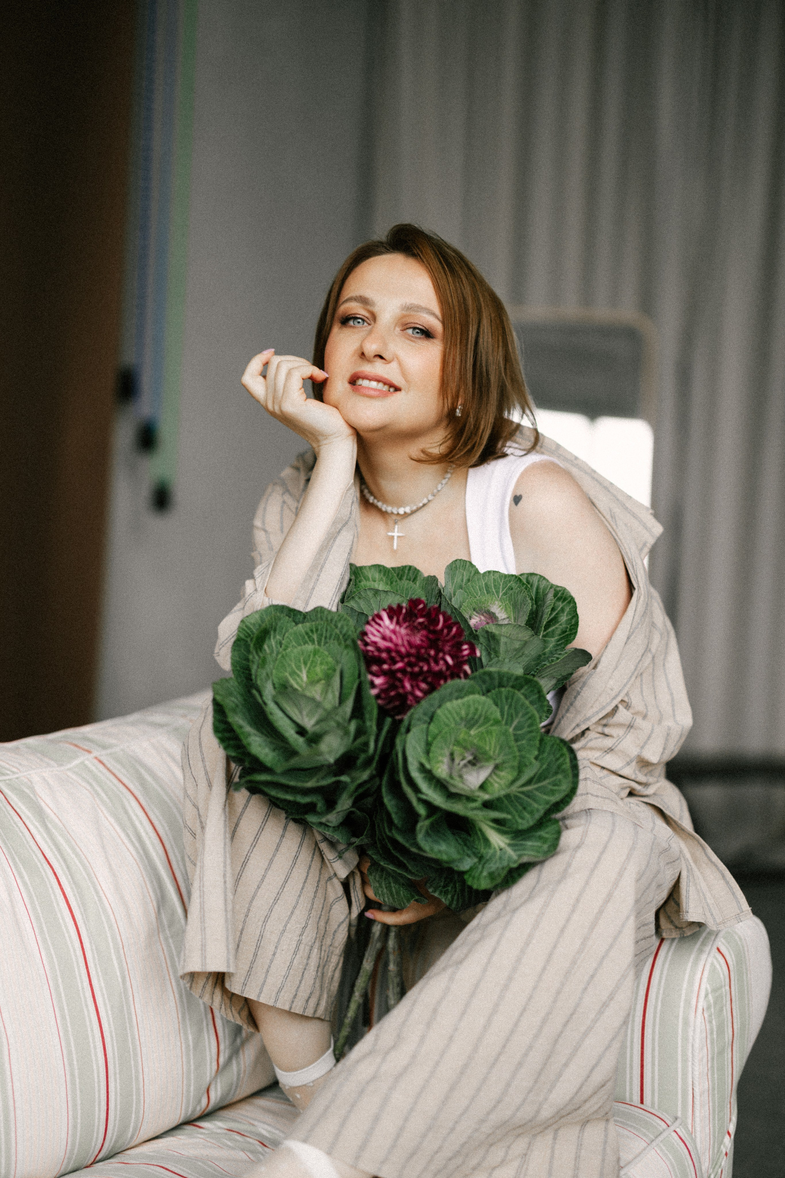 Букет из капусты. Свадебный и портретный фотограф — Мария Костина