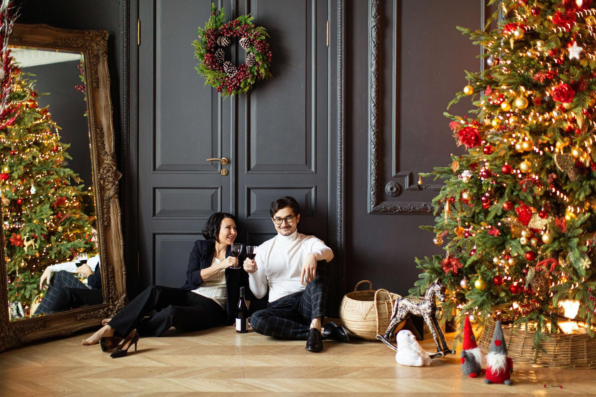 Новогодняя фотосессия пары