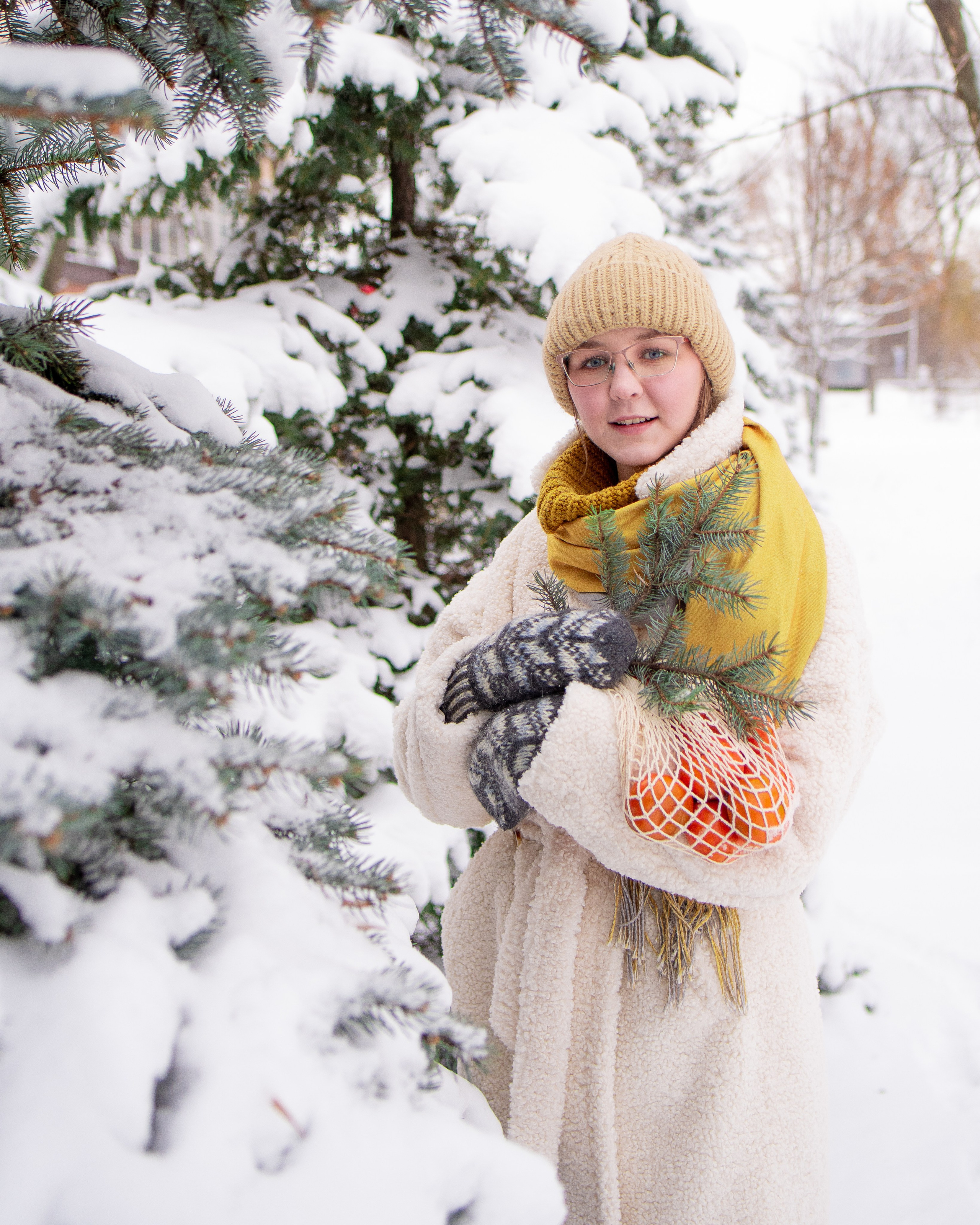 Зимний мандарин. Фотограф
