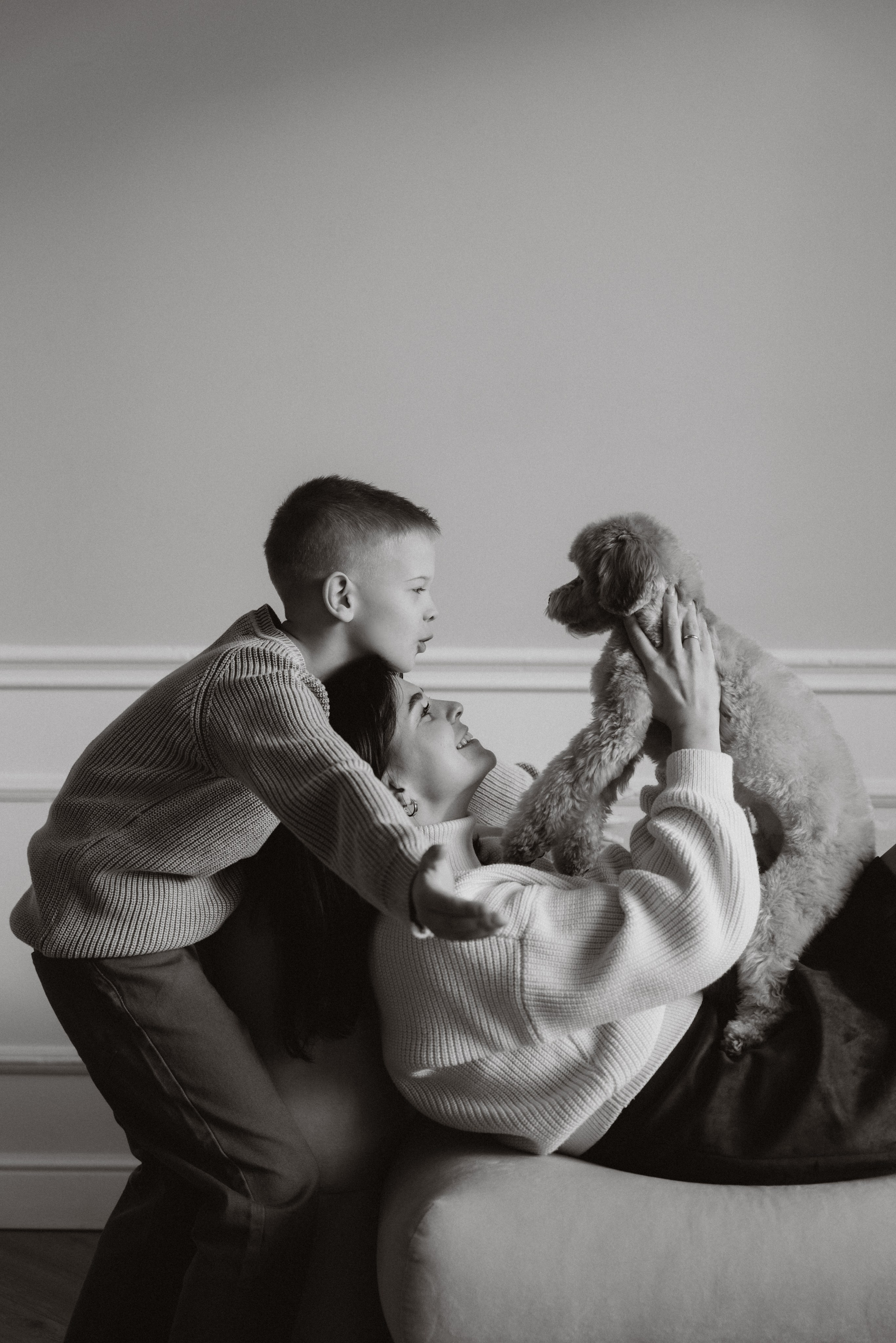 Анна, Евгений, Марк и Тоффи. Фотограф Мария Миллс | Минск