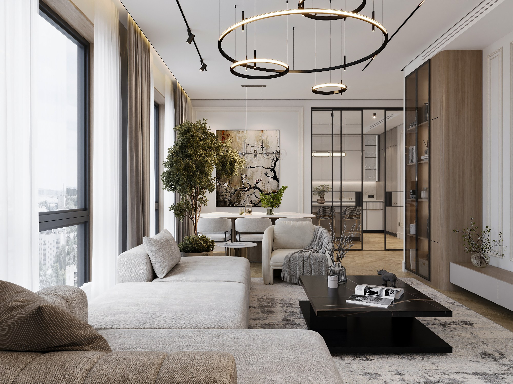 ЖК «RiverSide», 145 м². Room Design Studio