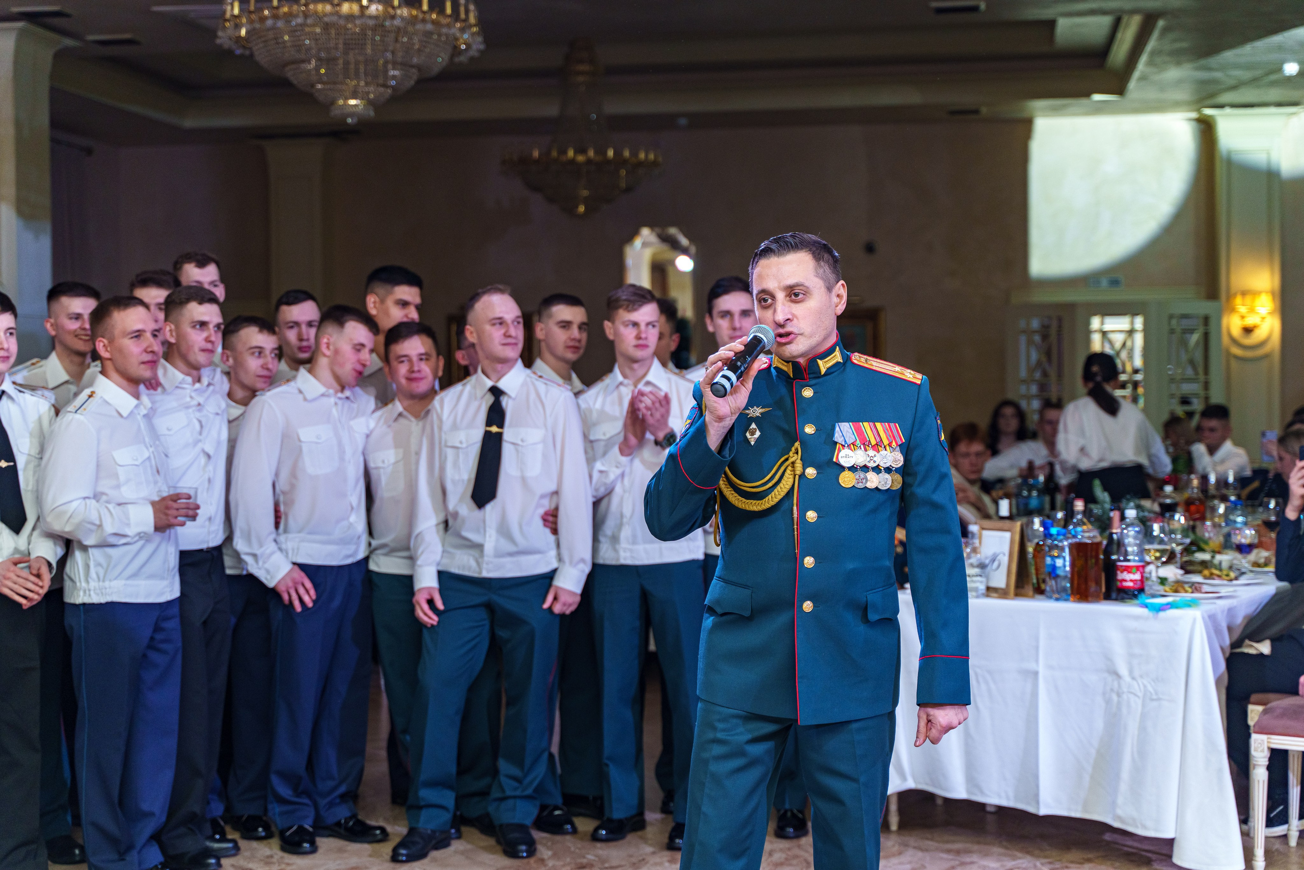 Фотосъемка выпуска военной академии и вручение дипломов