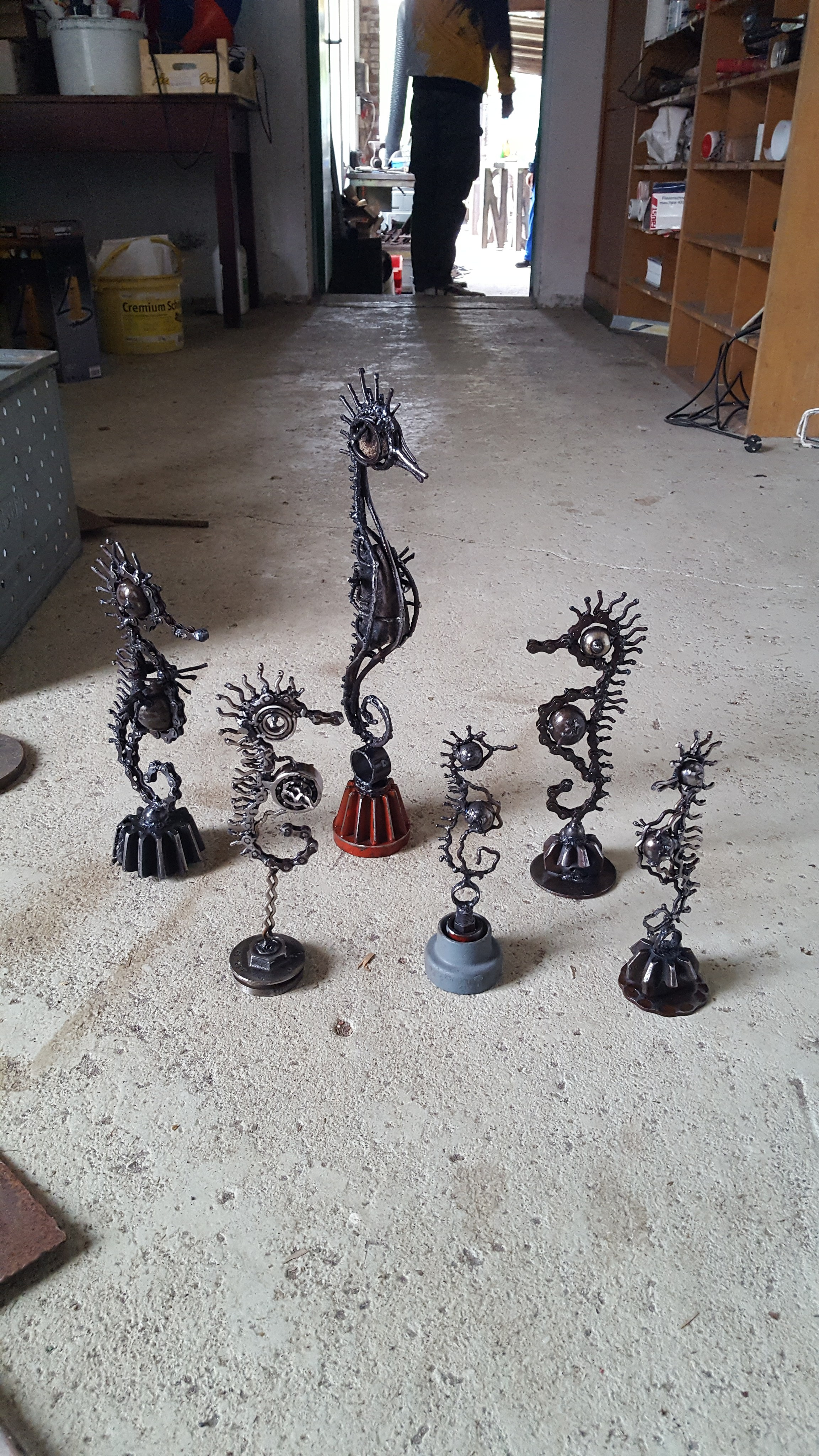 Морской конёк _ Германия _ Дангаст _ Северное море _ 2018. Художник — скульптор Антонина Фатхуллина