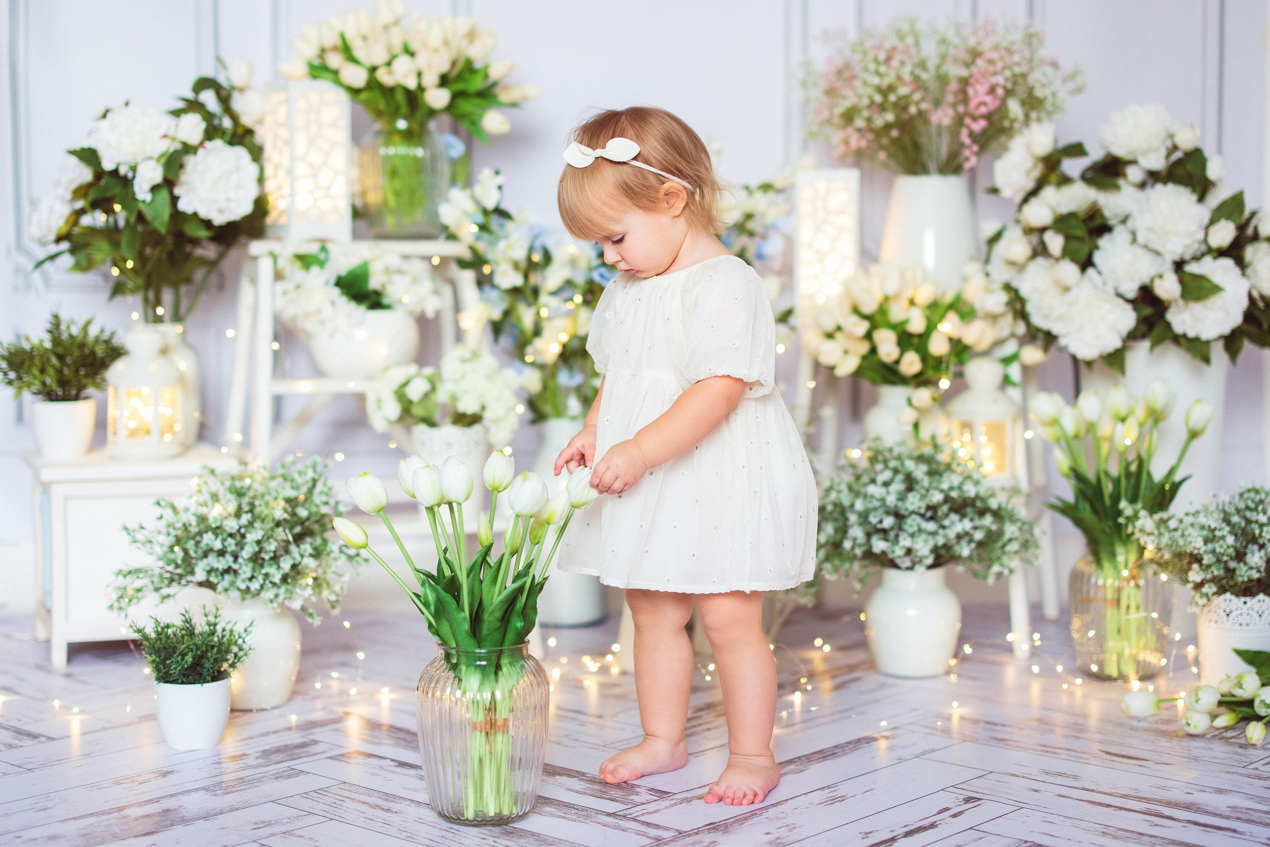 Детская фотосессия к 8 марта в фотостудии г. Краснодара. Семейный и детский фотограф в Краснодаре Анна Трашкова