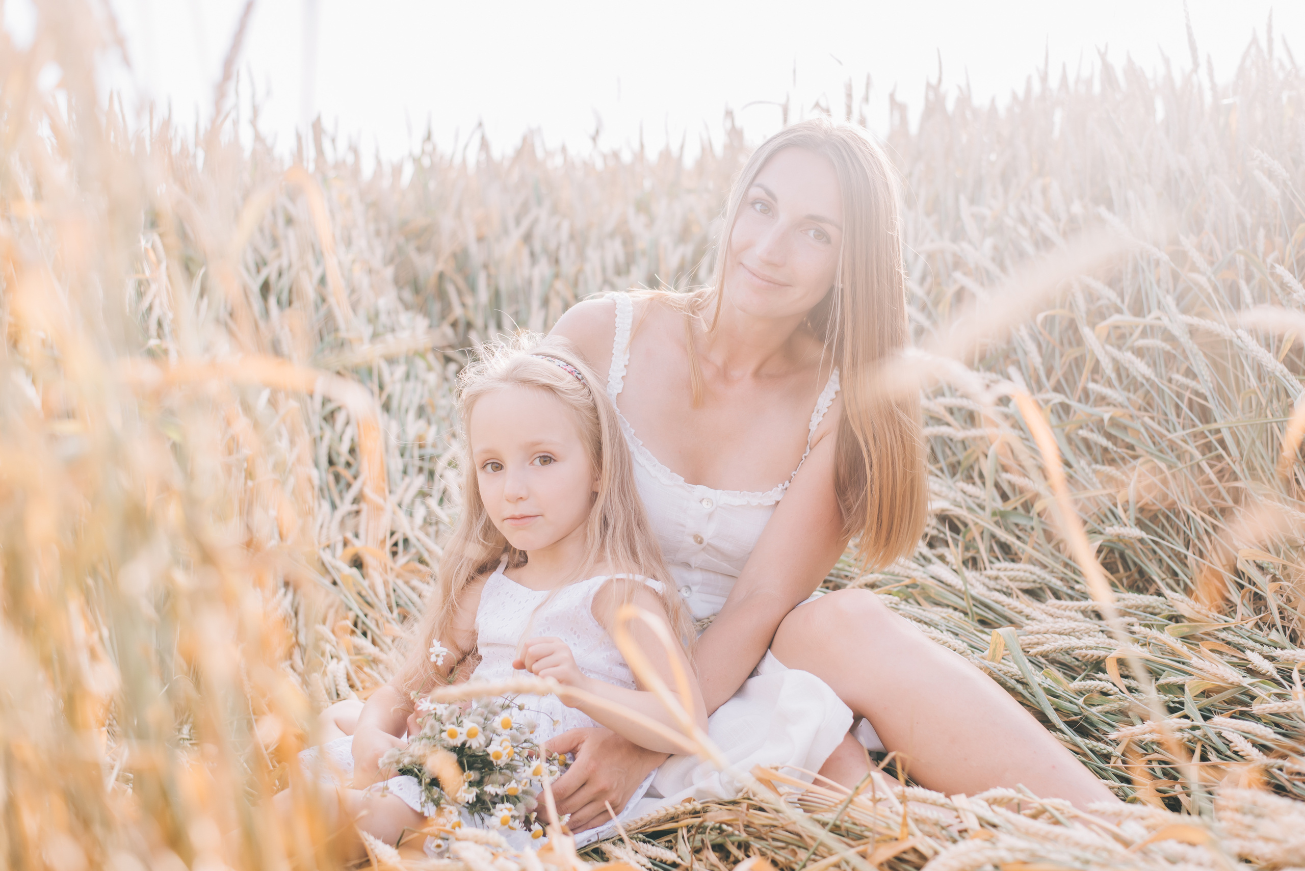 Ромашковая история Марии и Алисы. Фотограф в Краснодаре Зеленкина Дарья