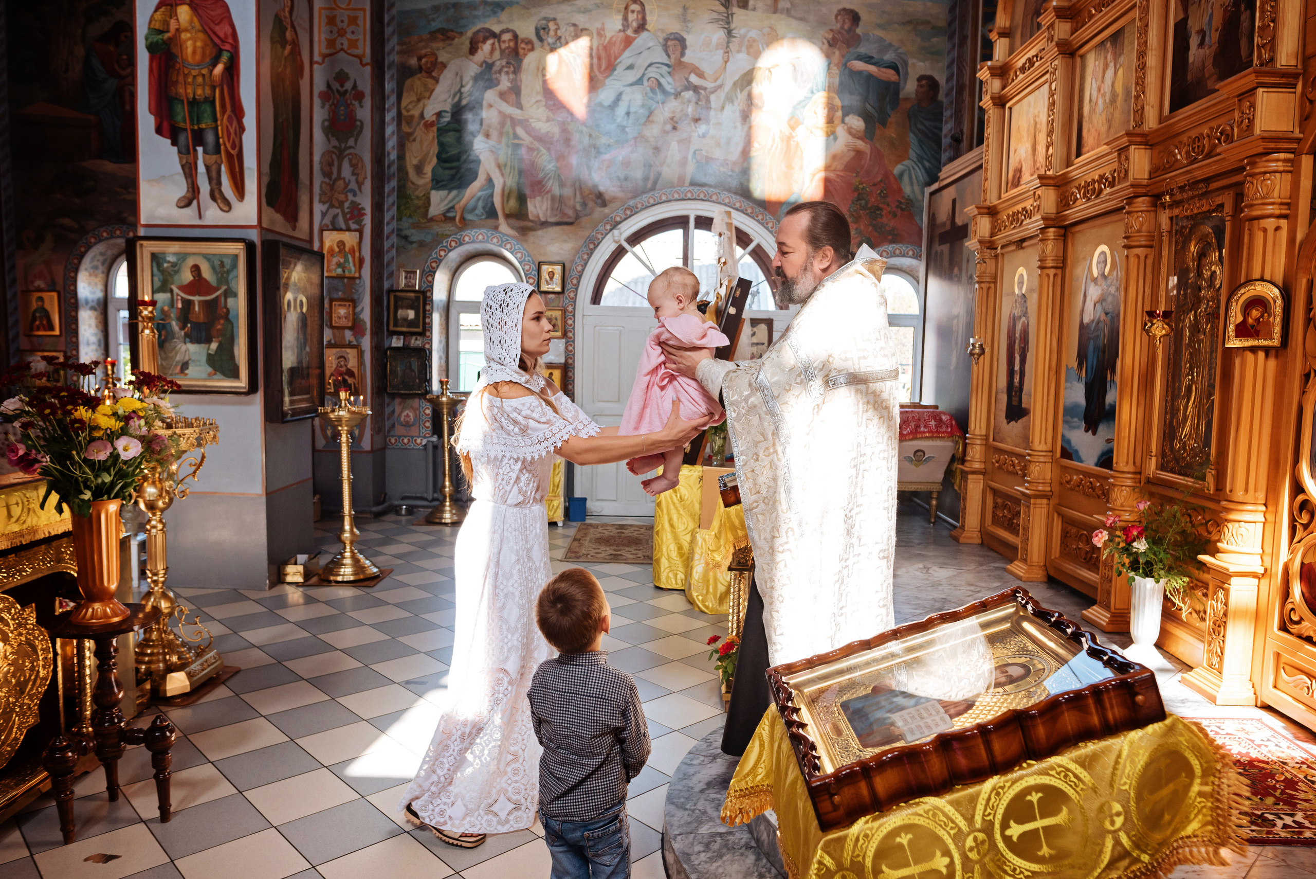 Крещение Викули. Детский и семейный фотограф выпускной альбом Приморско-Ахтарск