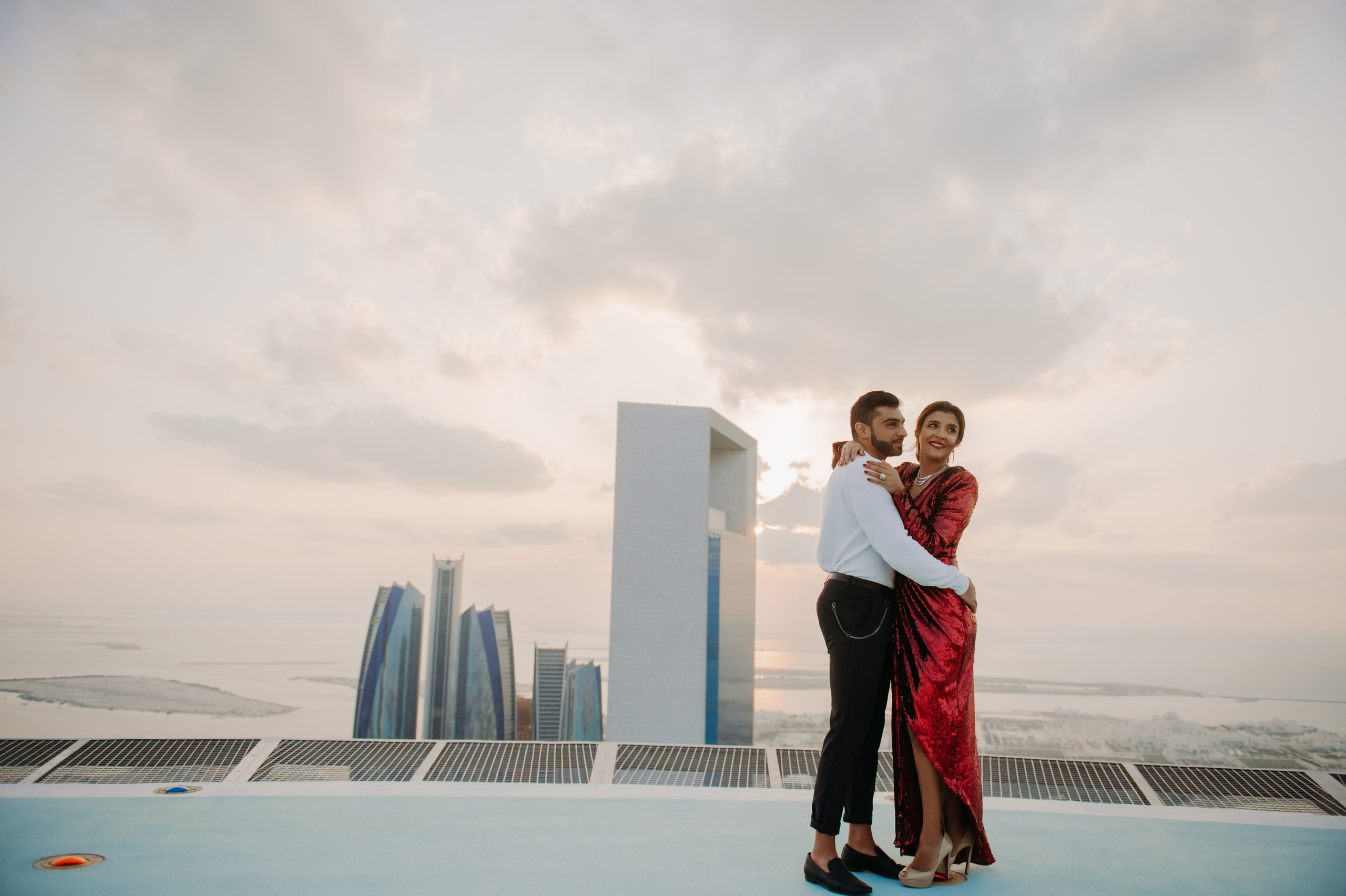 Love Story на высоте (Абу Даби). Фотограф в Москве и Санкт-Петербурге Дарина