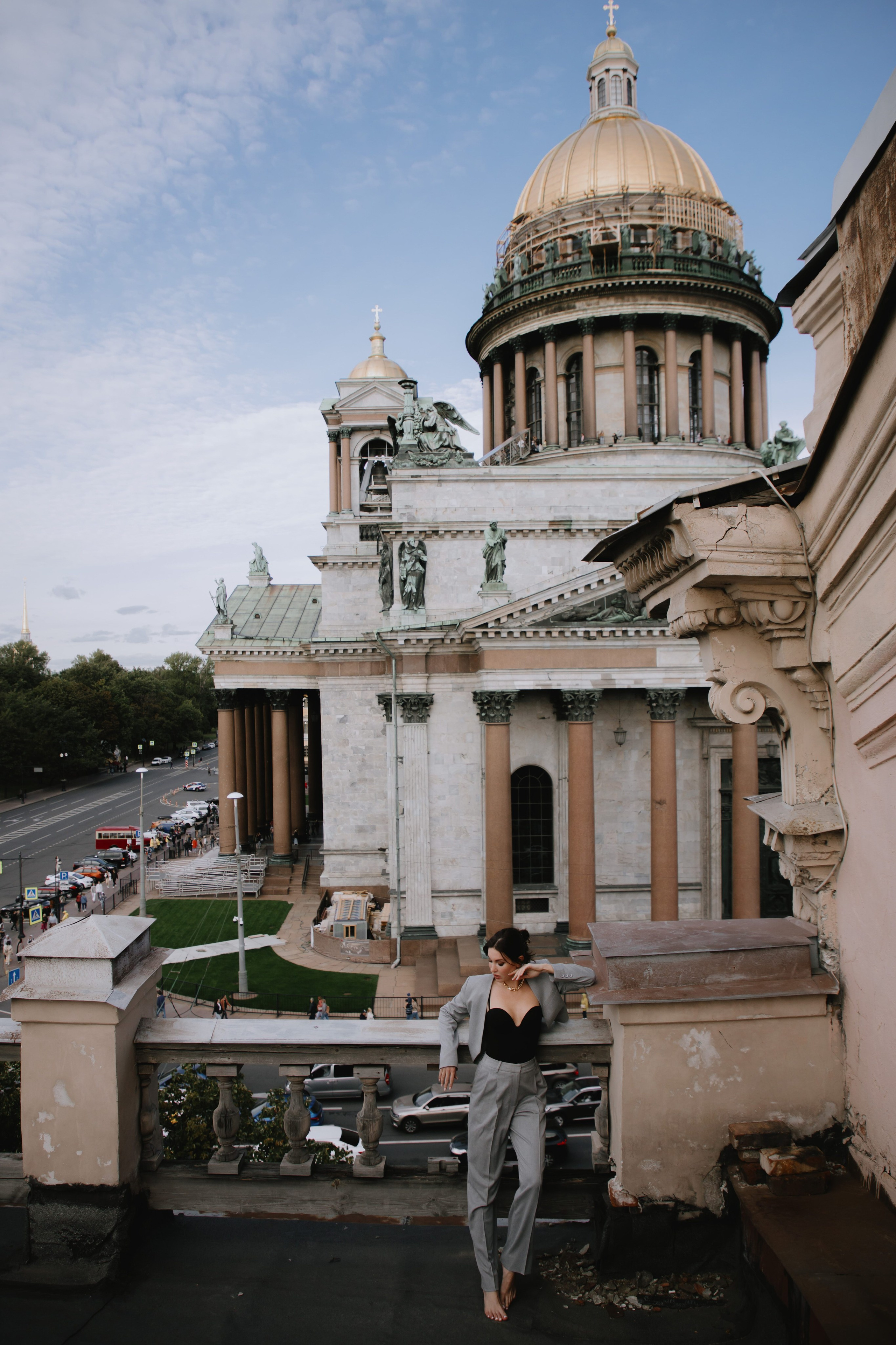 Вероника (съемка на крыше). Фотограф в Москве и Санкт-Петербурге Дарина