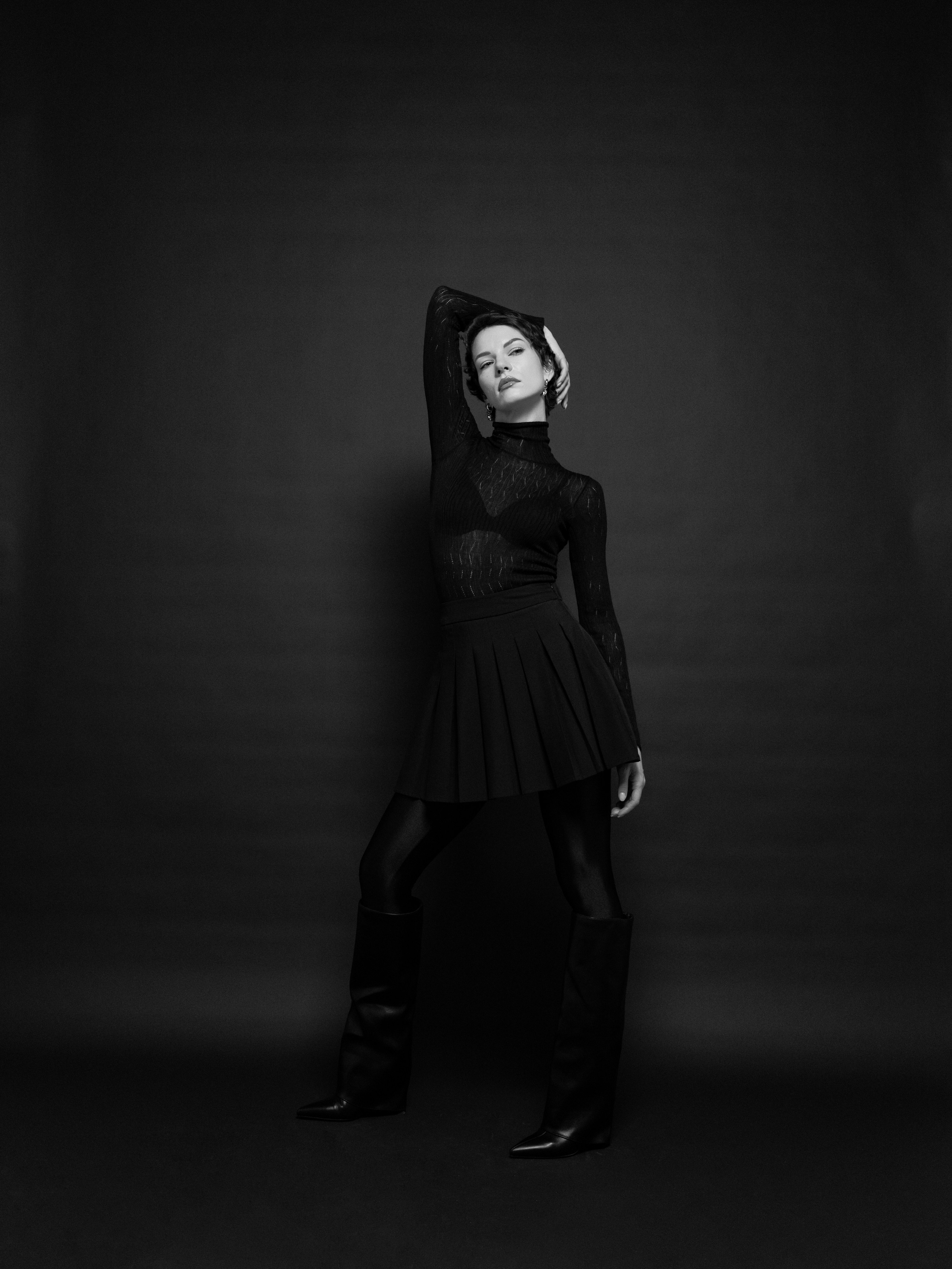 Женская студийная фотосессия