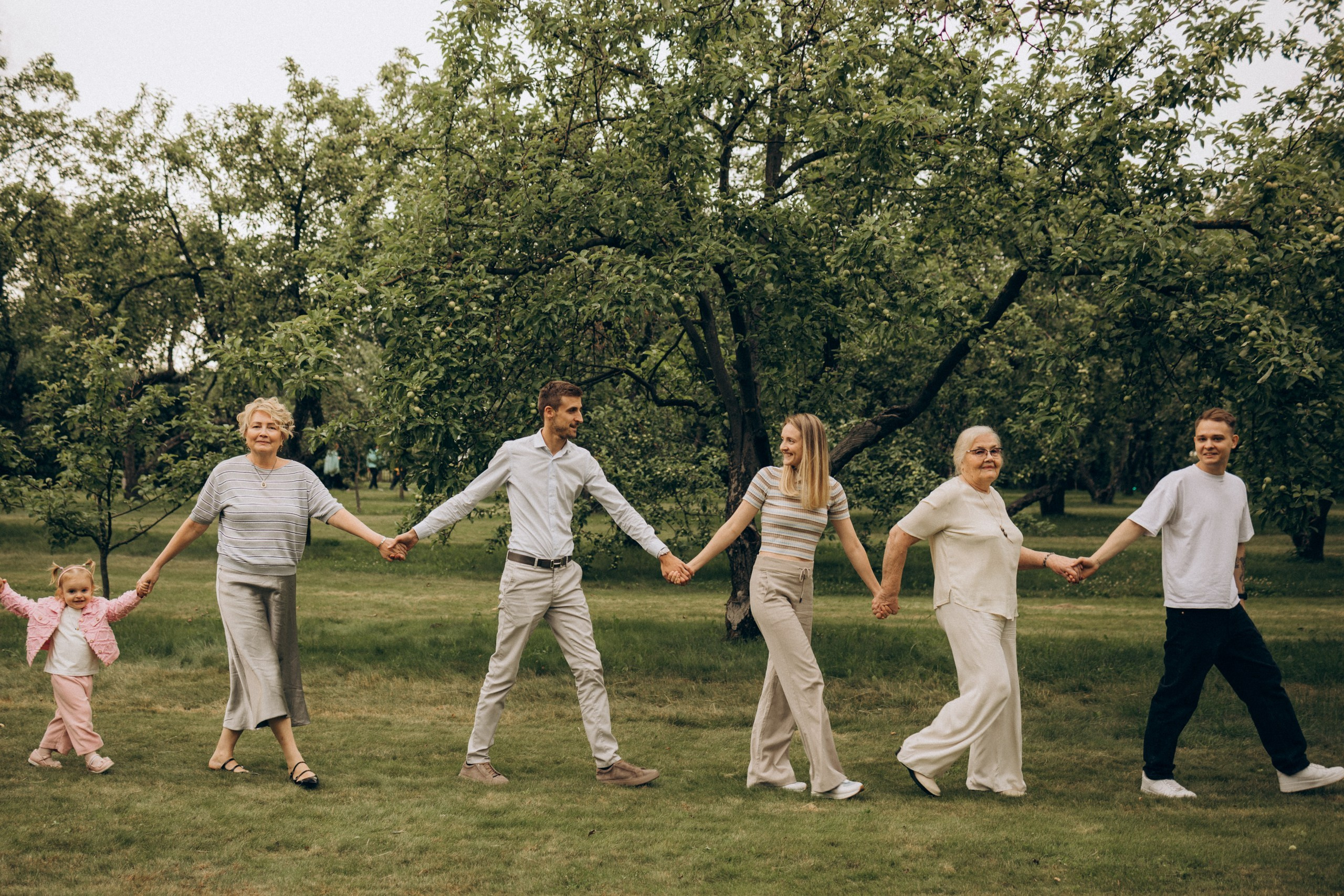 Семейная фотосессия, фотосессия поколения, фотосессия большой семьи, семейная фотосессия в парке, семейная фотосессия в Коломенском, Коломенское