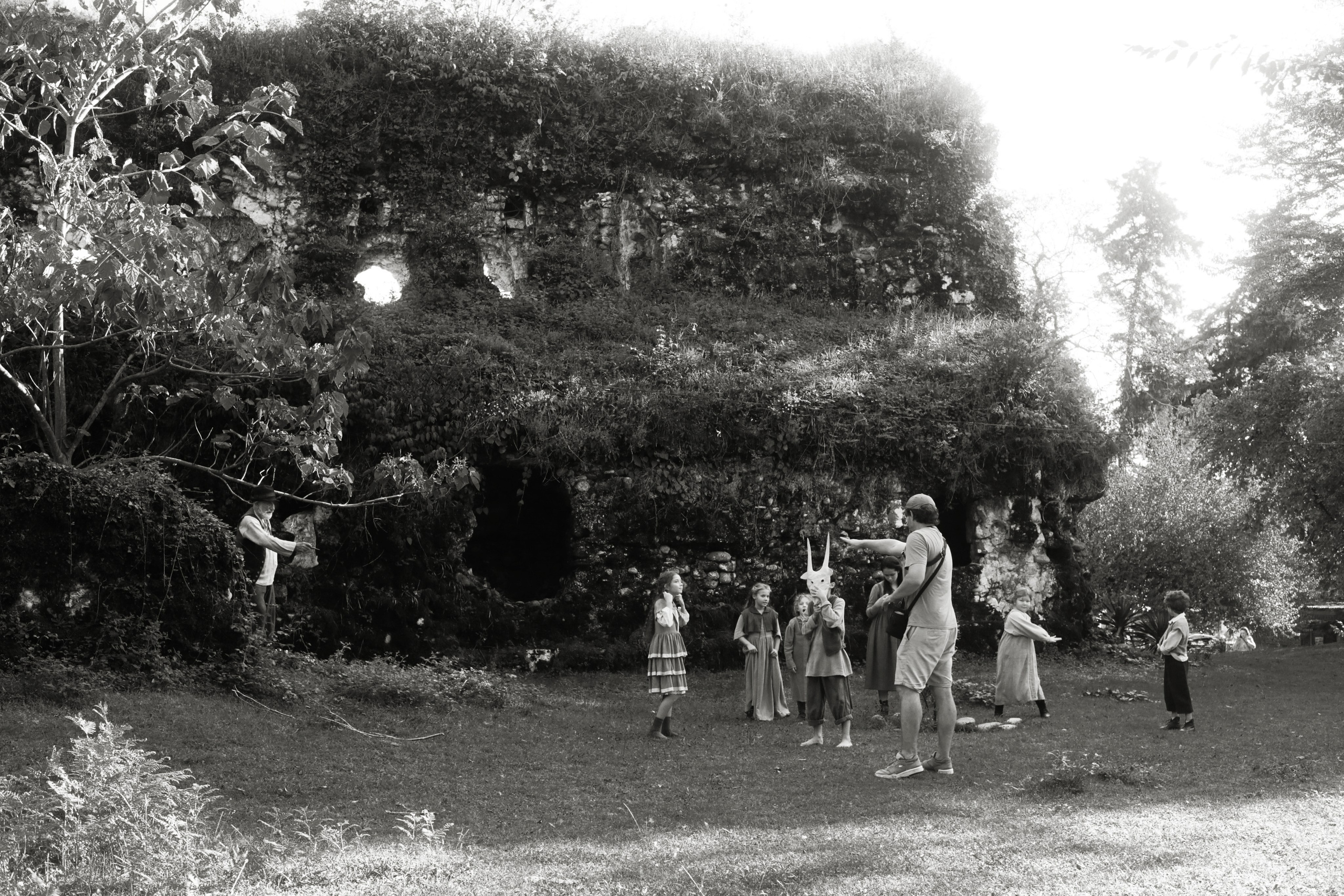 Кинематографическая съемка. Старик и дети. Ekaterina Beridze