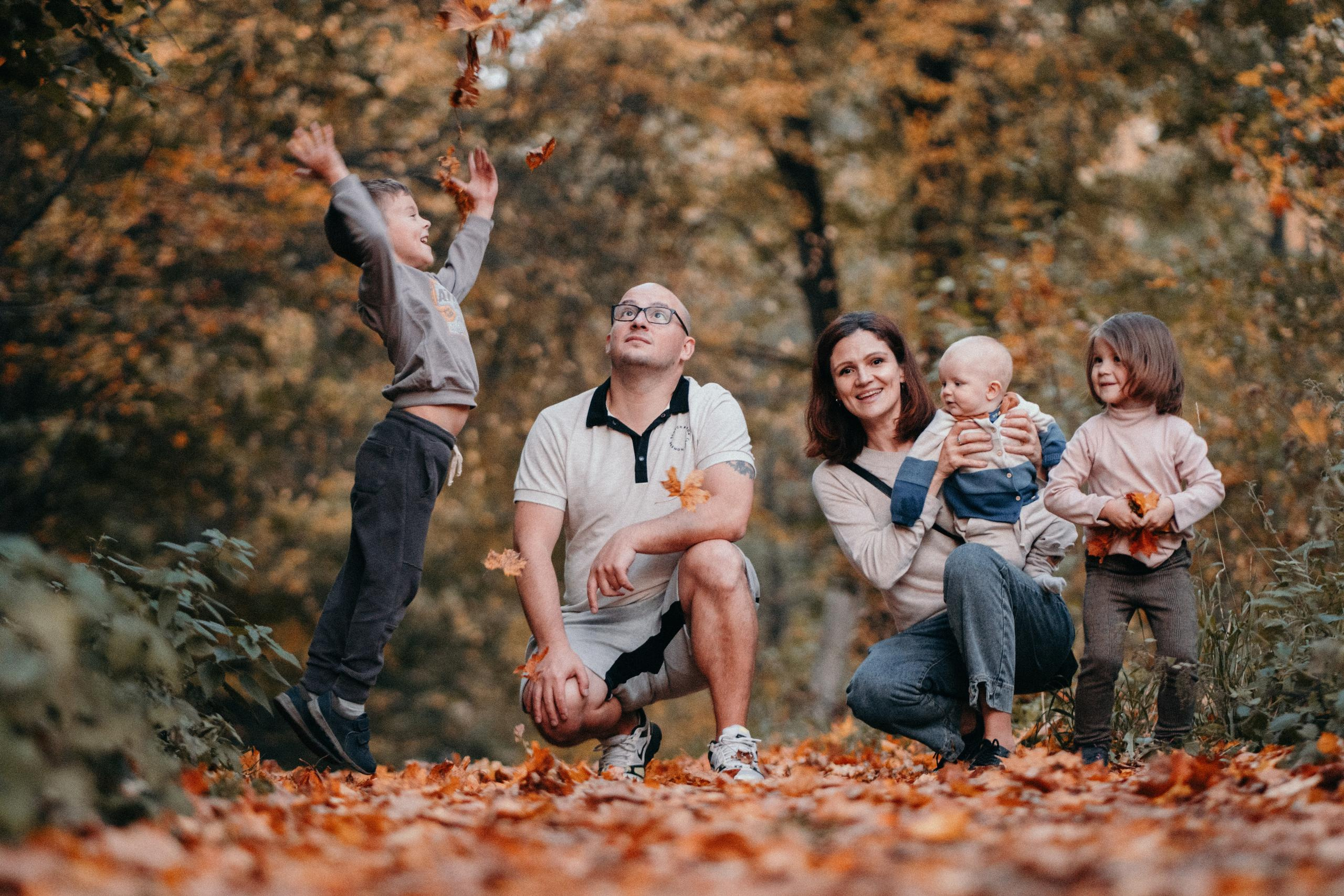 Семейная фотосессия на природе. Семейный и детский фотограф в Санкт-Петербурге Наталья Григорьева