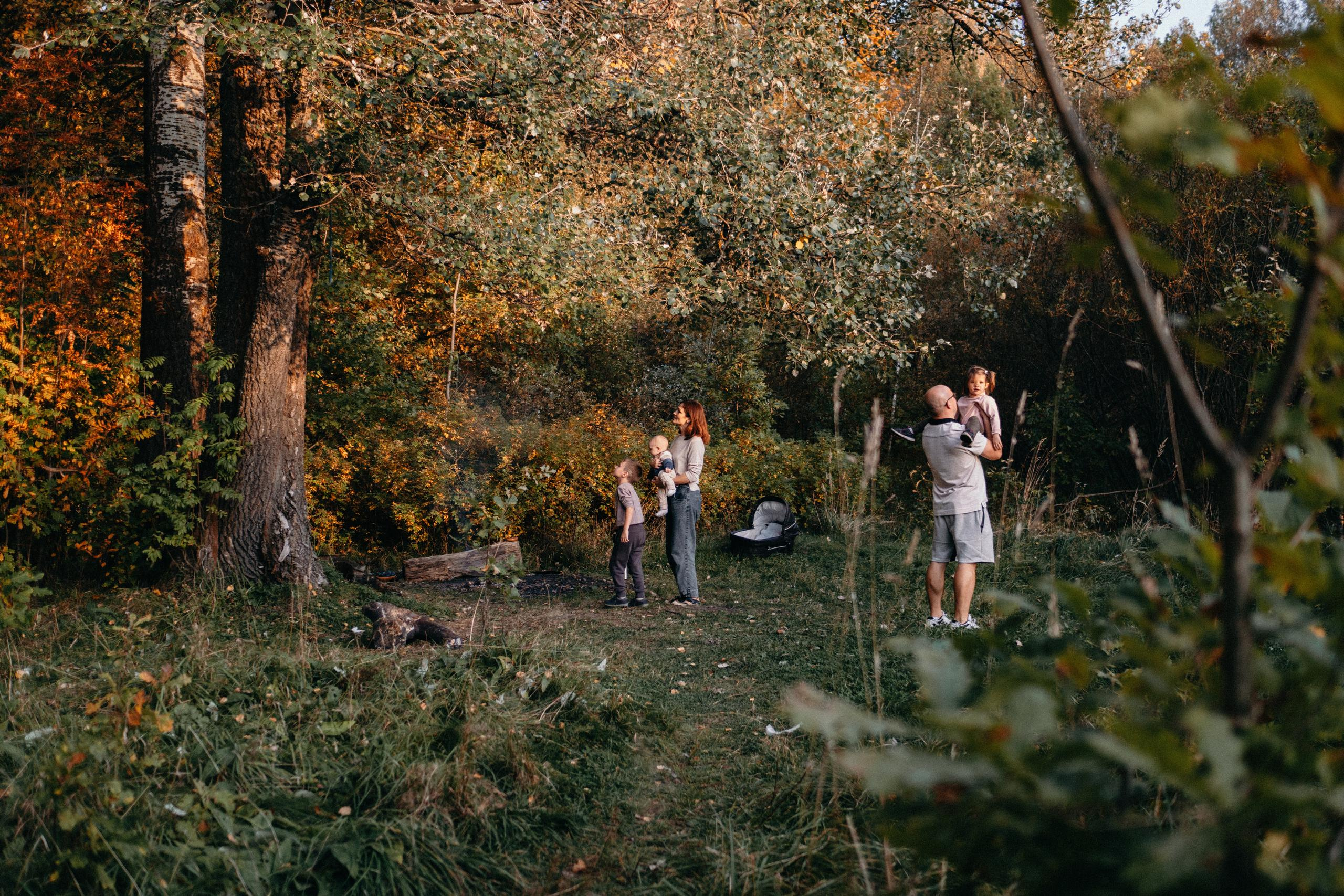 Семейная фотосессия на природе. Семейный и детский фотограф в Санкт-Петербурге Наталья Григорьева