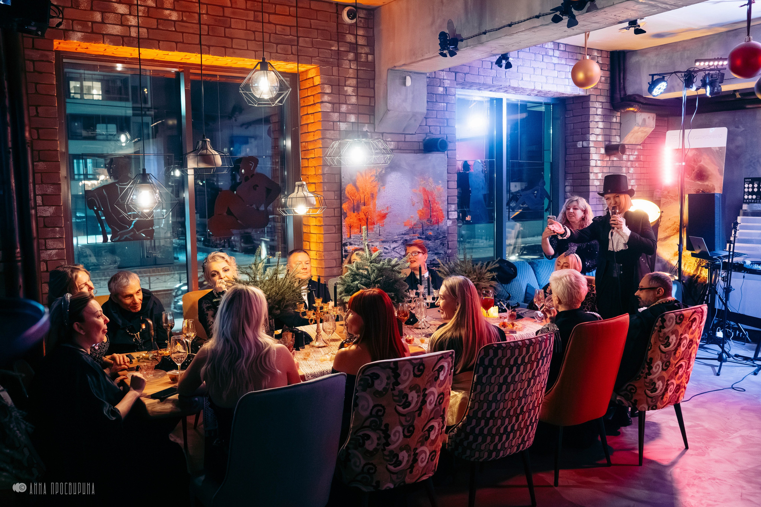 Новогодний корпоратив в вампирском стиле, ID Home. Ваш фотограф в Санкт-Петербурге Анна Просвирина