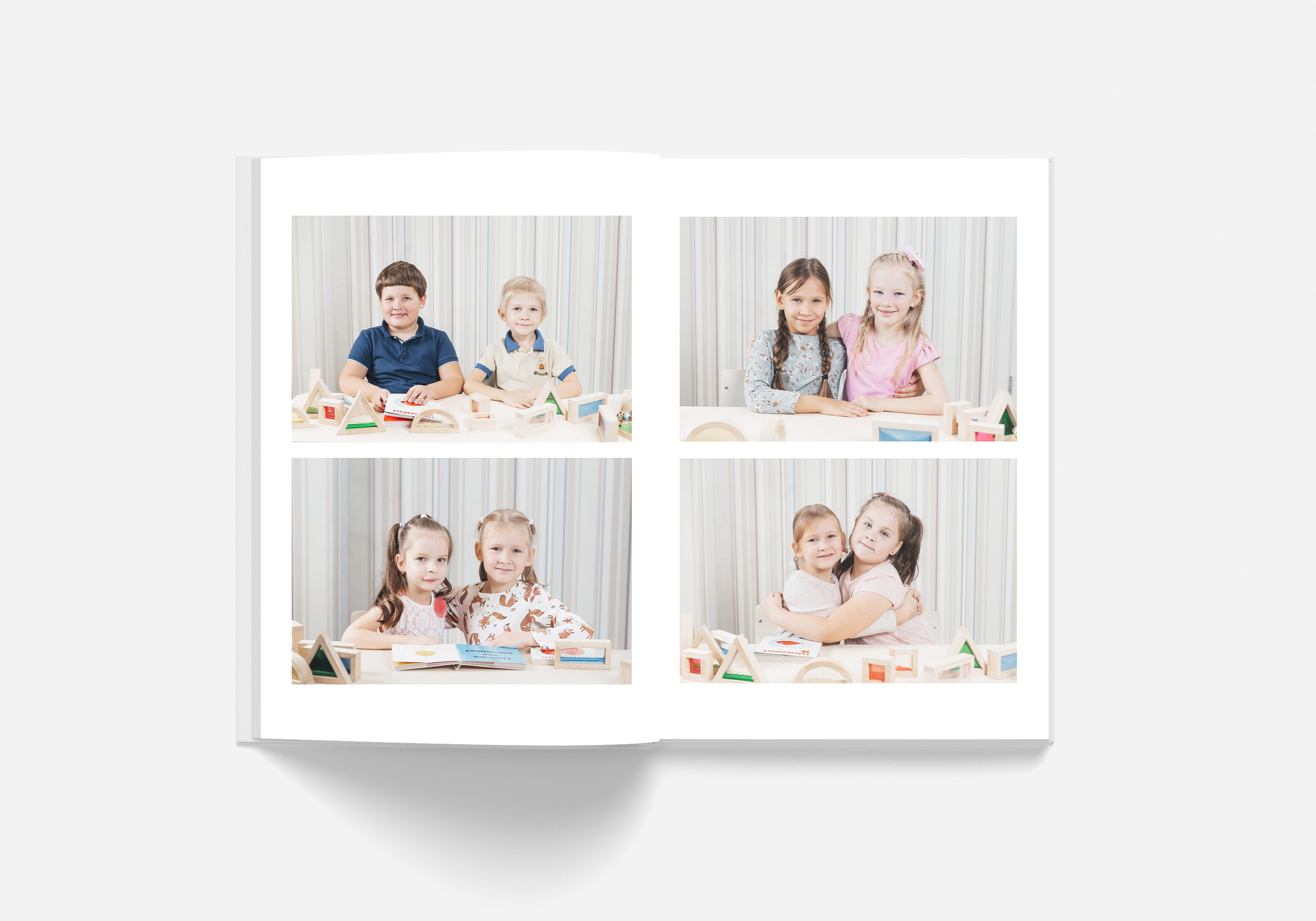 Детский сад Альбом 4 разворота (8 страниц). Выпускные альбомы. Зубкова Яна