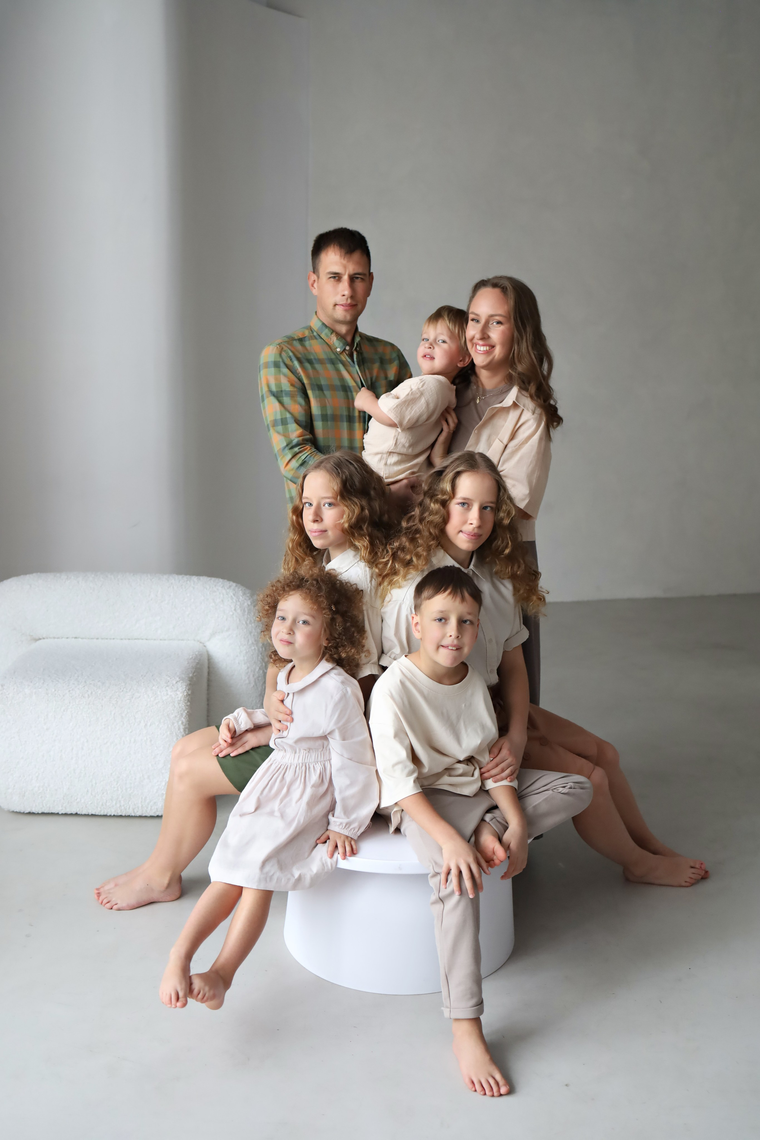 Большая семья (МК Насти Околот). Семейный фотограф в Казани Римма Гатауллина