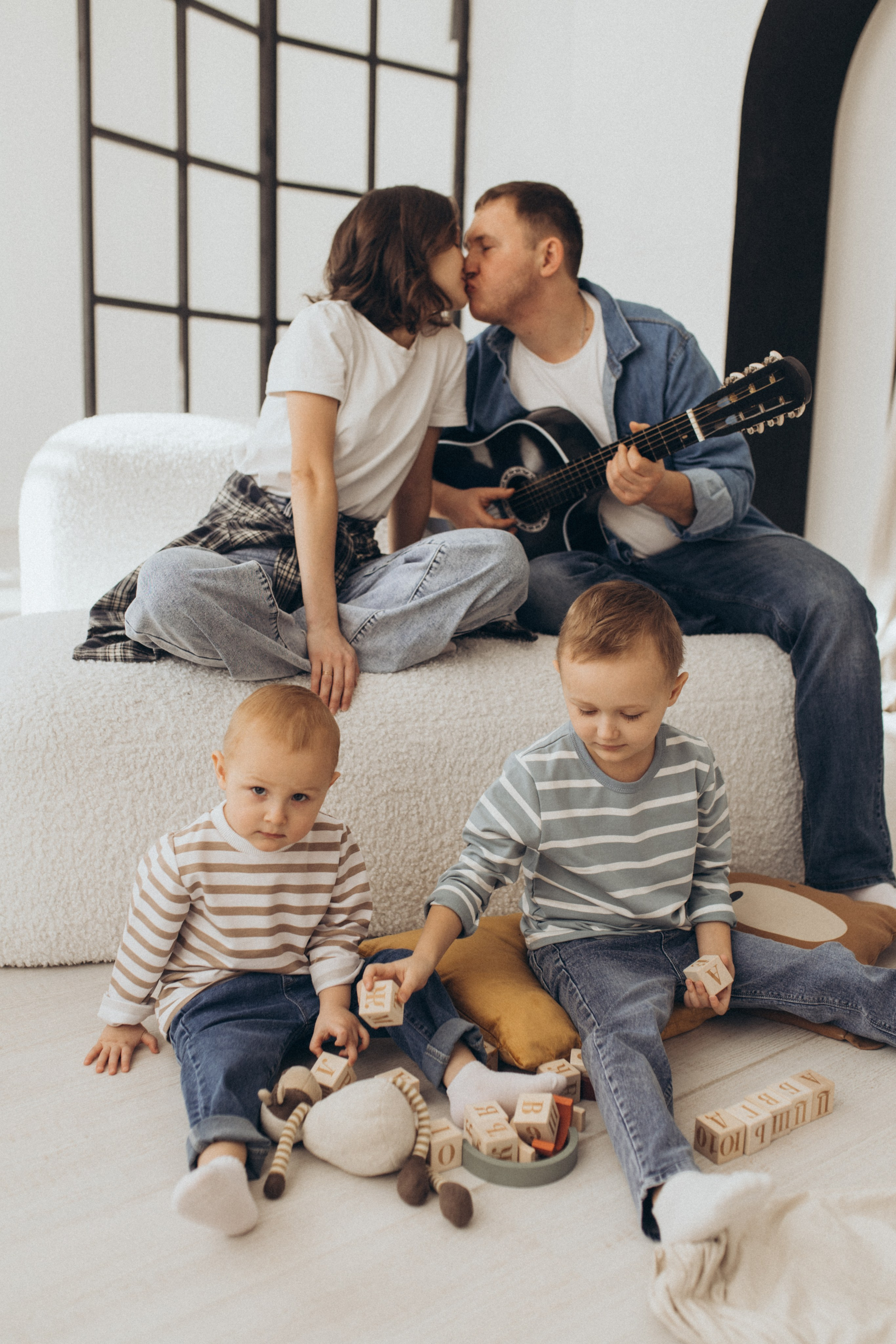 Сергей, Настя и мальчишки. Свадебный и семейный фотограф в Белгороде Евгения Курочкина