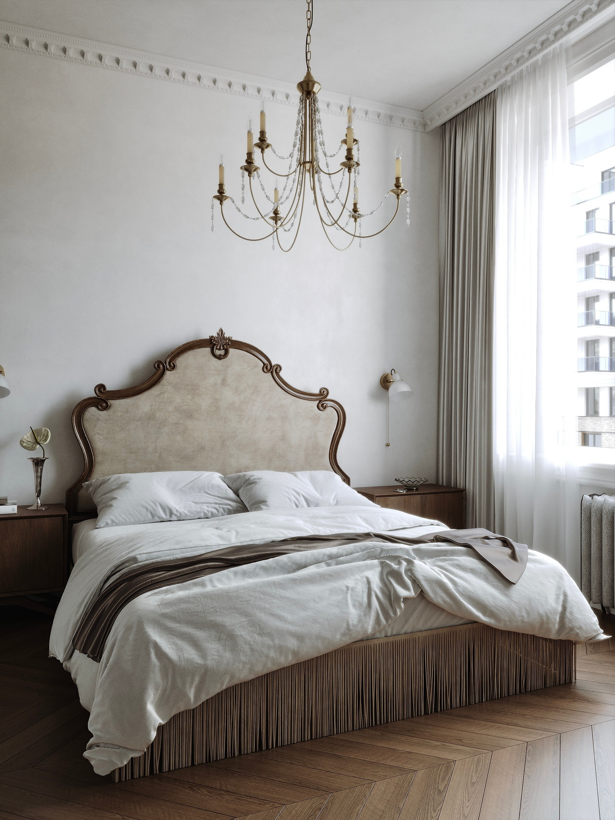 Спальня ЖК «Опера» г. Тюмень. 3d визуализатор Валерия Романова